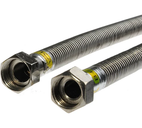 Сильфонная подводка для газа Overcon 3/4"х0,8 м в/в ИС.100676