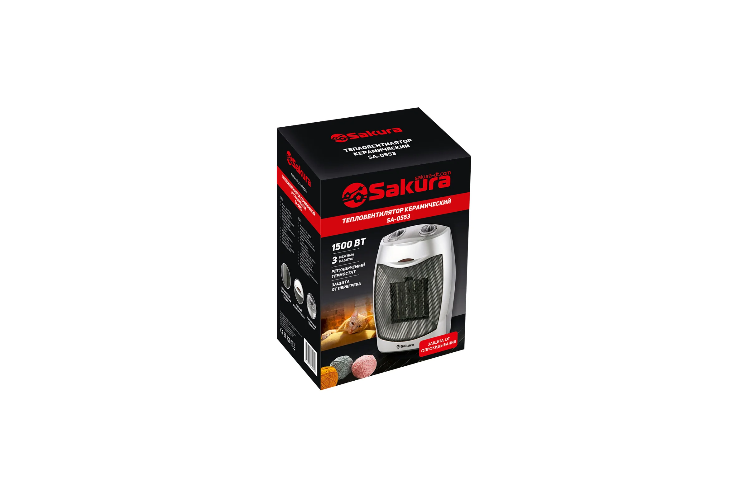 Тепловентилятор SAKURA SA-0553 керамика 00000008021