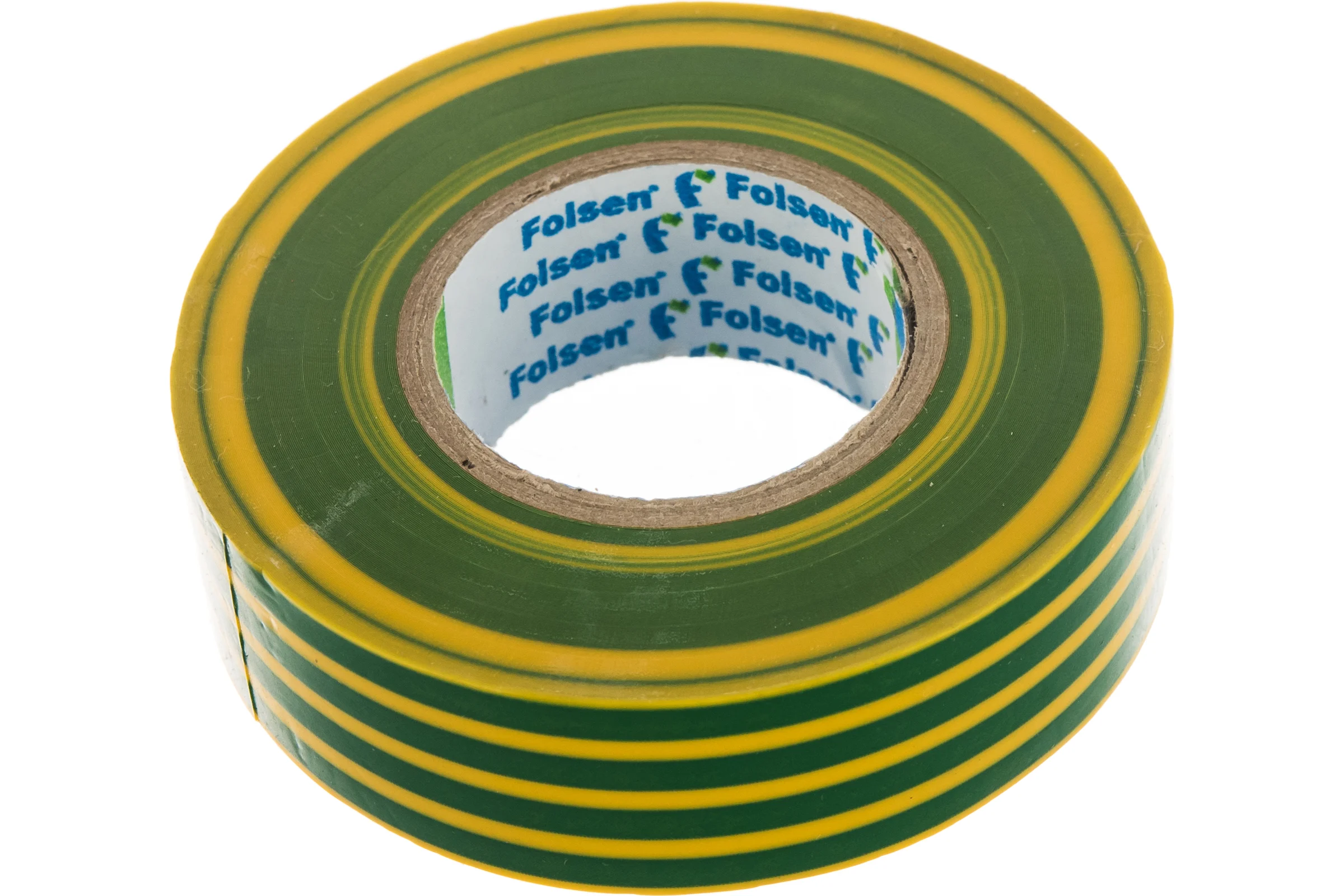 Изоляционная лента Folsen 19ммx20м желто-зеленая 012509