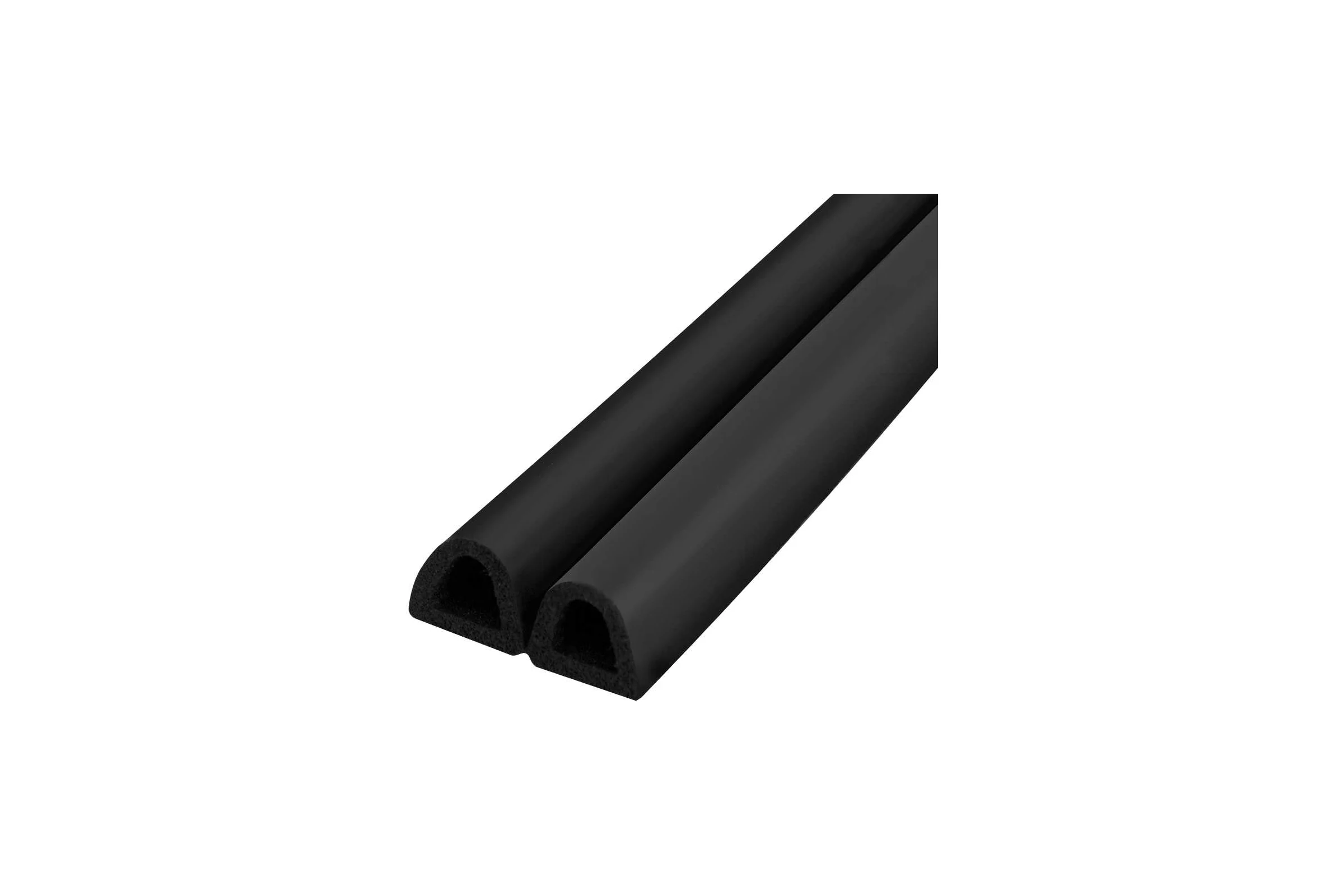 Самоклеящийся уплотнитель FUARO ADH/D-12x12mm, BLACK черный 150m 43011