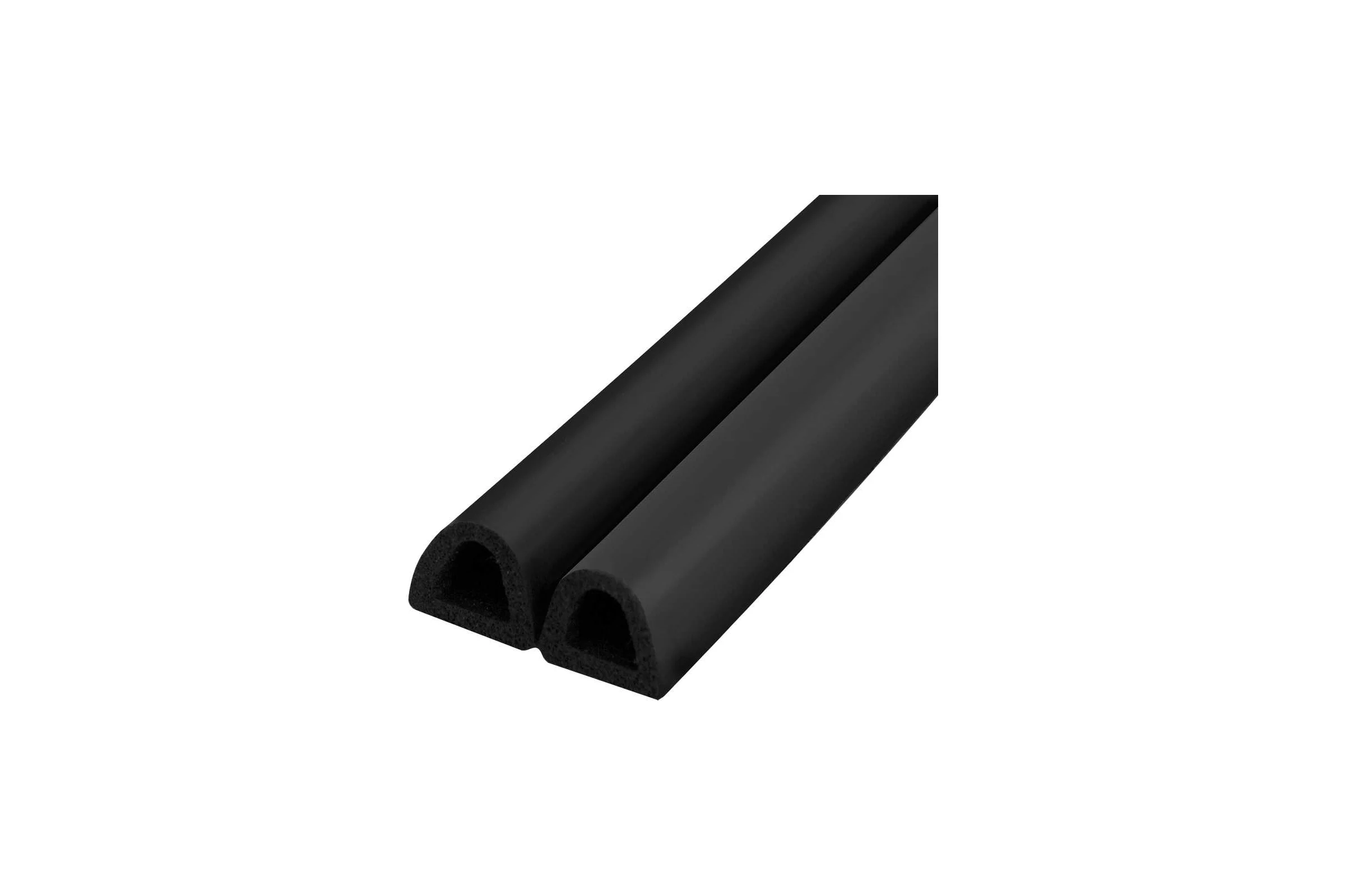 Самоклеящийся уплотнитель FUARO ADH/D-14x12mm, BLACK черный 120m 43013