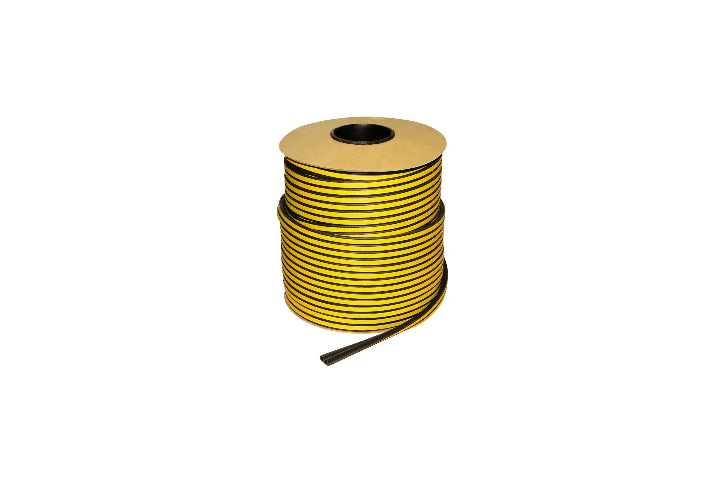 Самоклеящийся уплотнитель FUARO ADH/D-9x7,5mm, BLACK черный 100m 43015