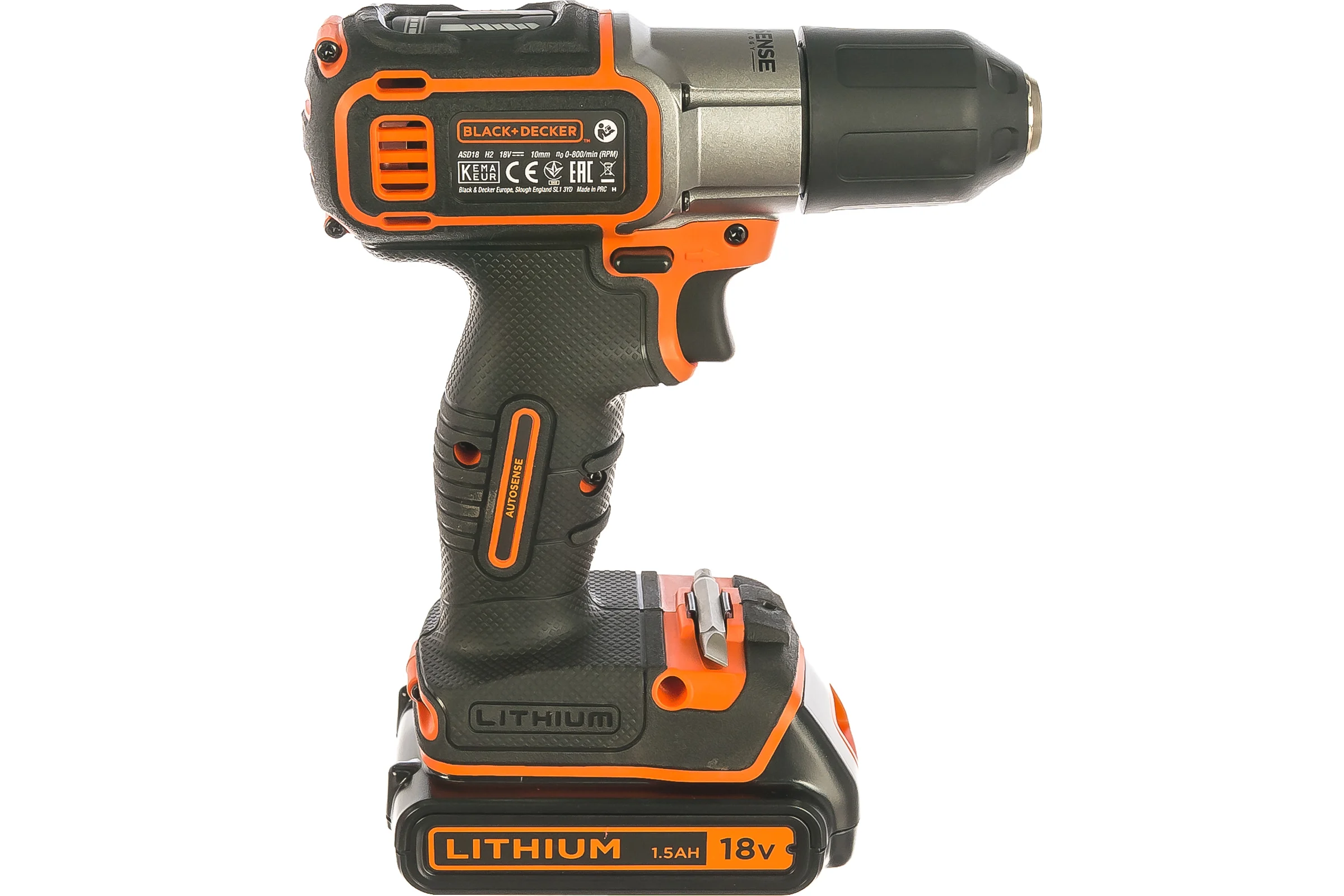 Аккумуляторная дрель-шуруповерт Black+Decker ASD18KB