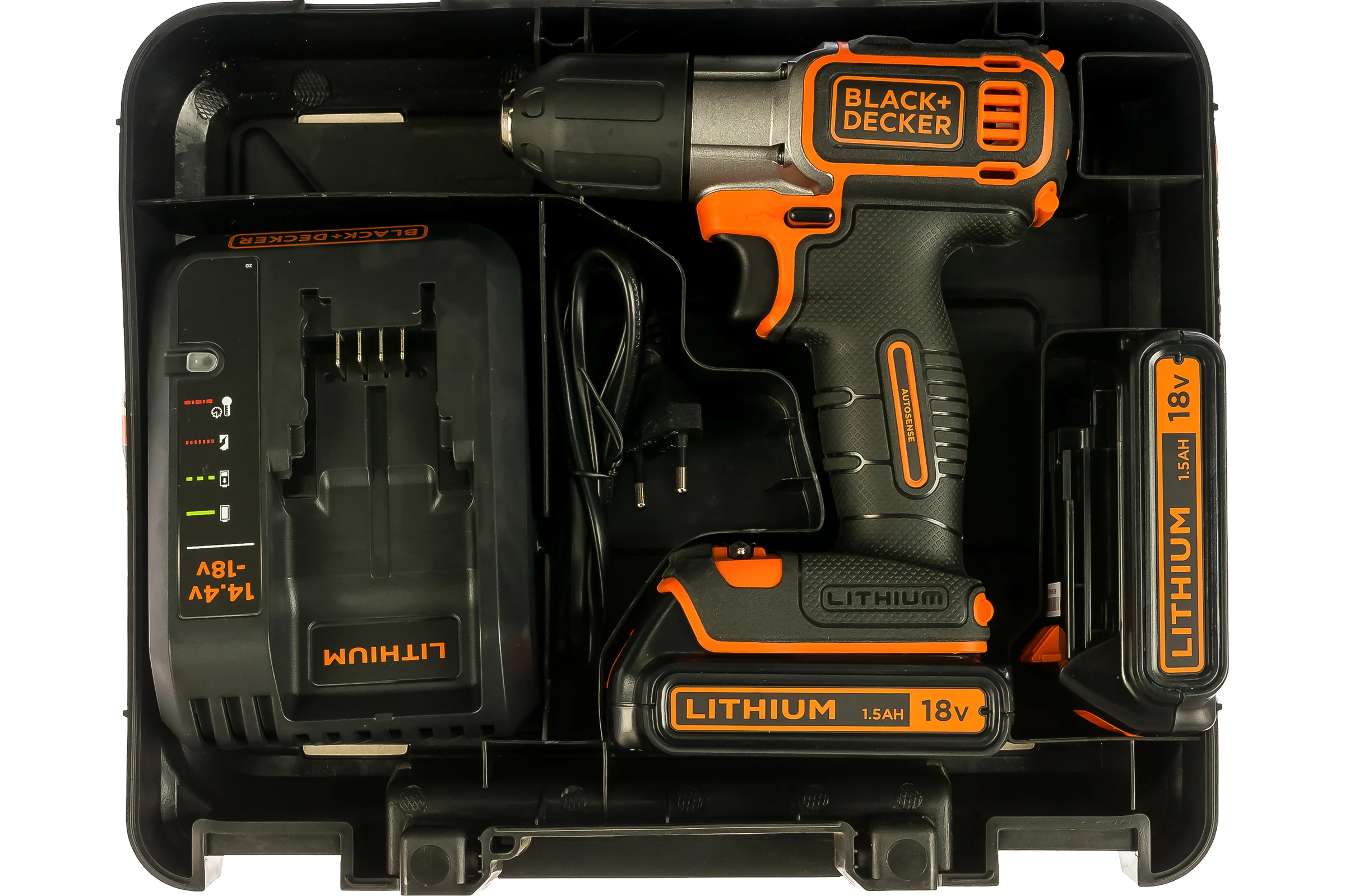 Аккумуляторная дрель-шуруповерт Black+Decker ASD18KB