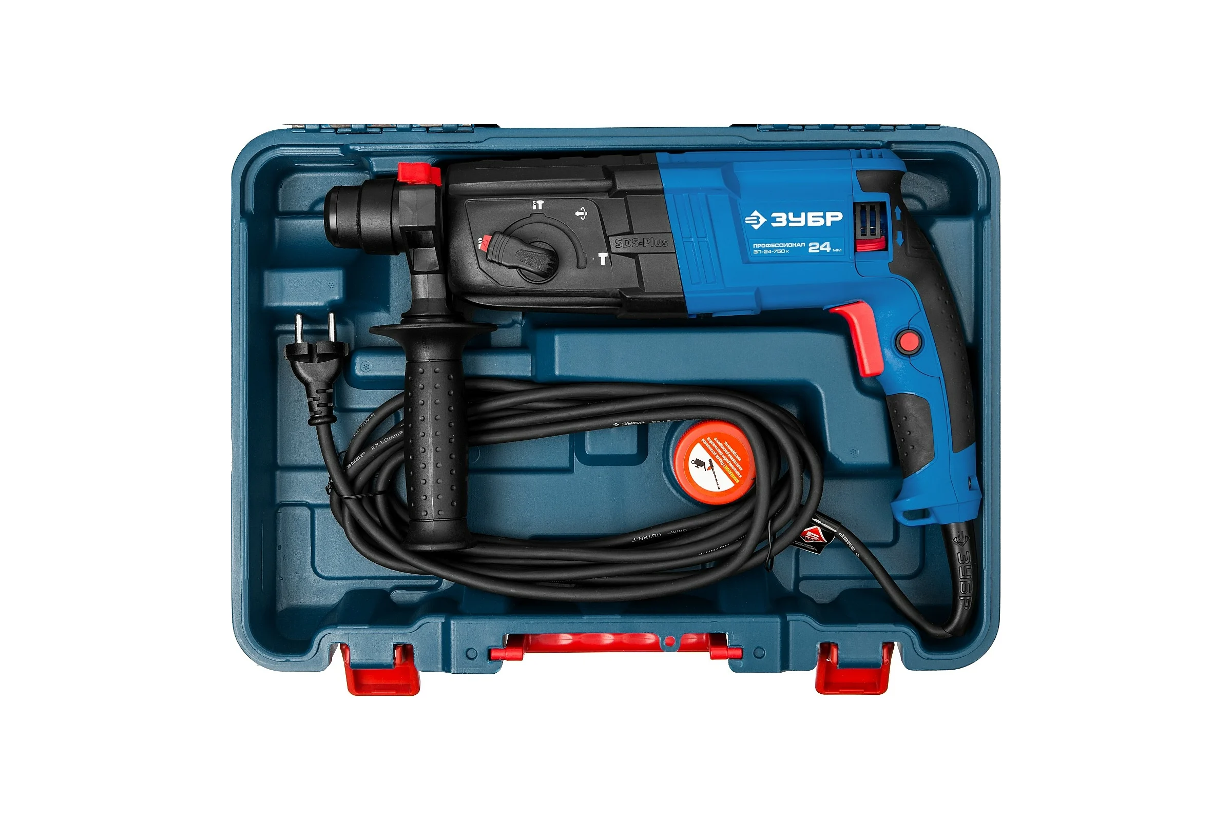 Перфоратор ЗУБР Профессионал SDS Plus 750 Вт ЗП-24-750 К