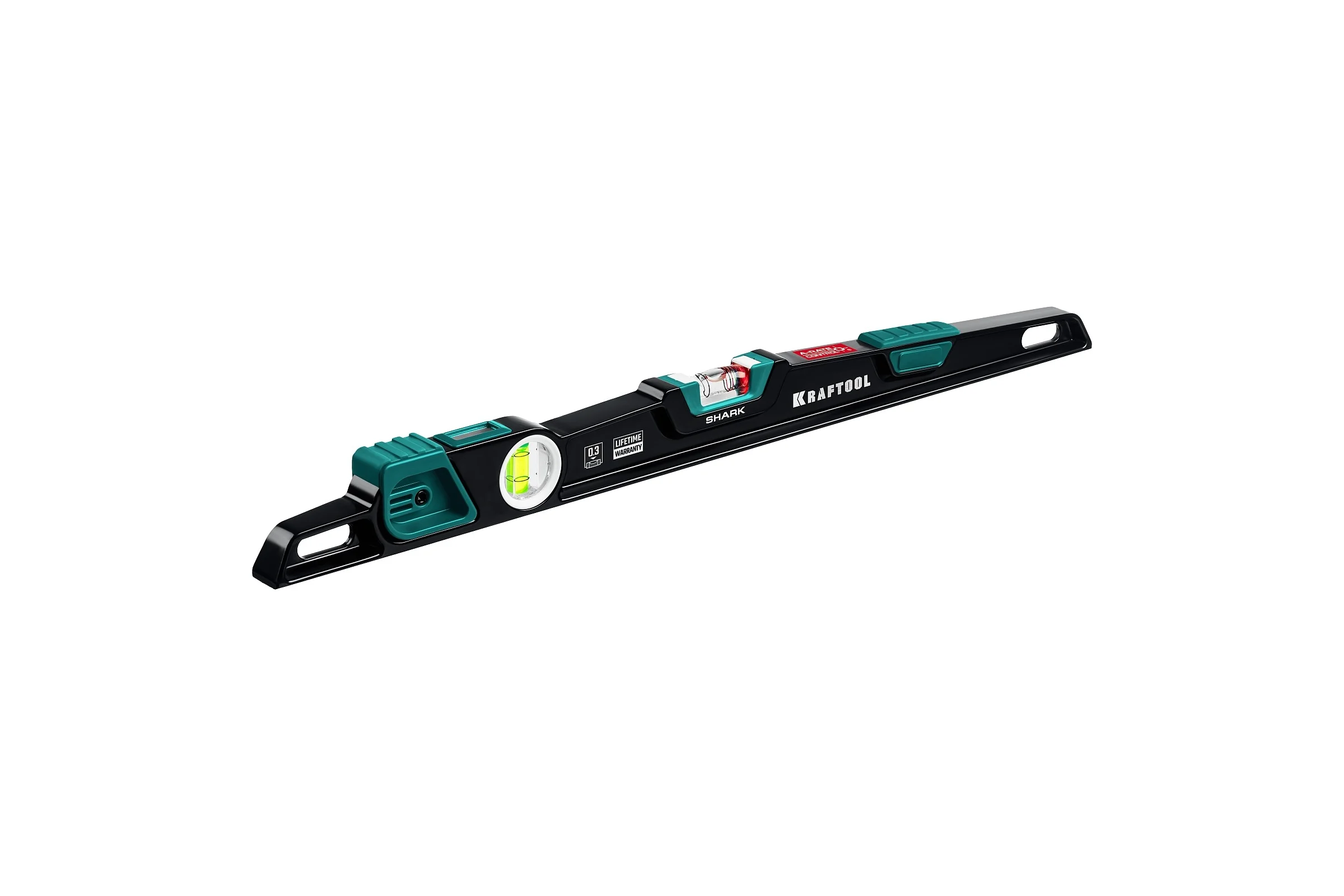 Литой уровень KRAFTOOL Shark с глазком a-rate control, 600 мм 34920-60