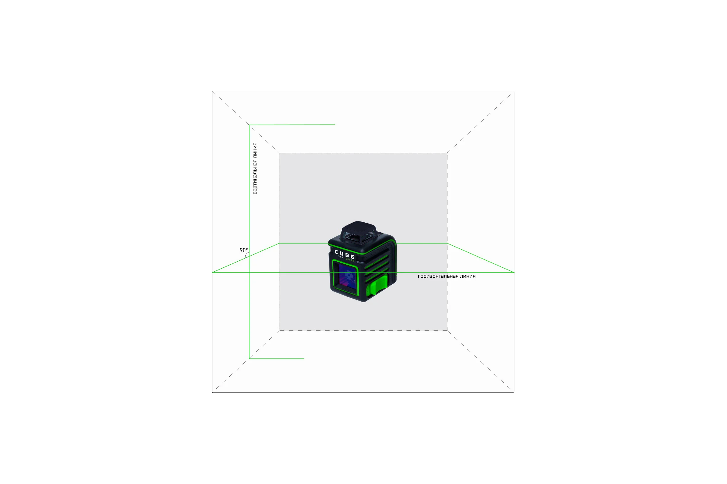 Лазерный уровень ADA CUBE 360 Green Ultimate Edition А00470