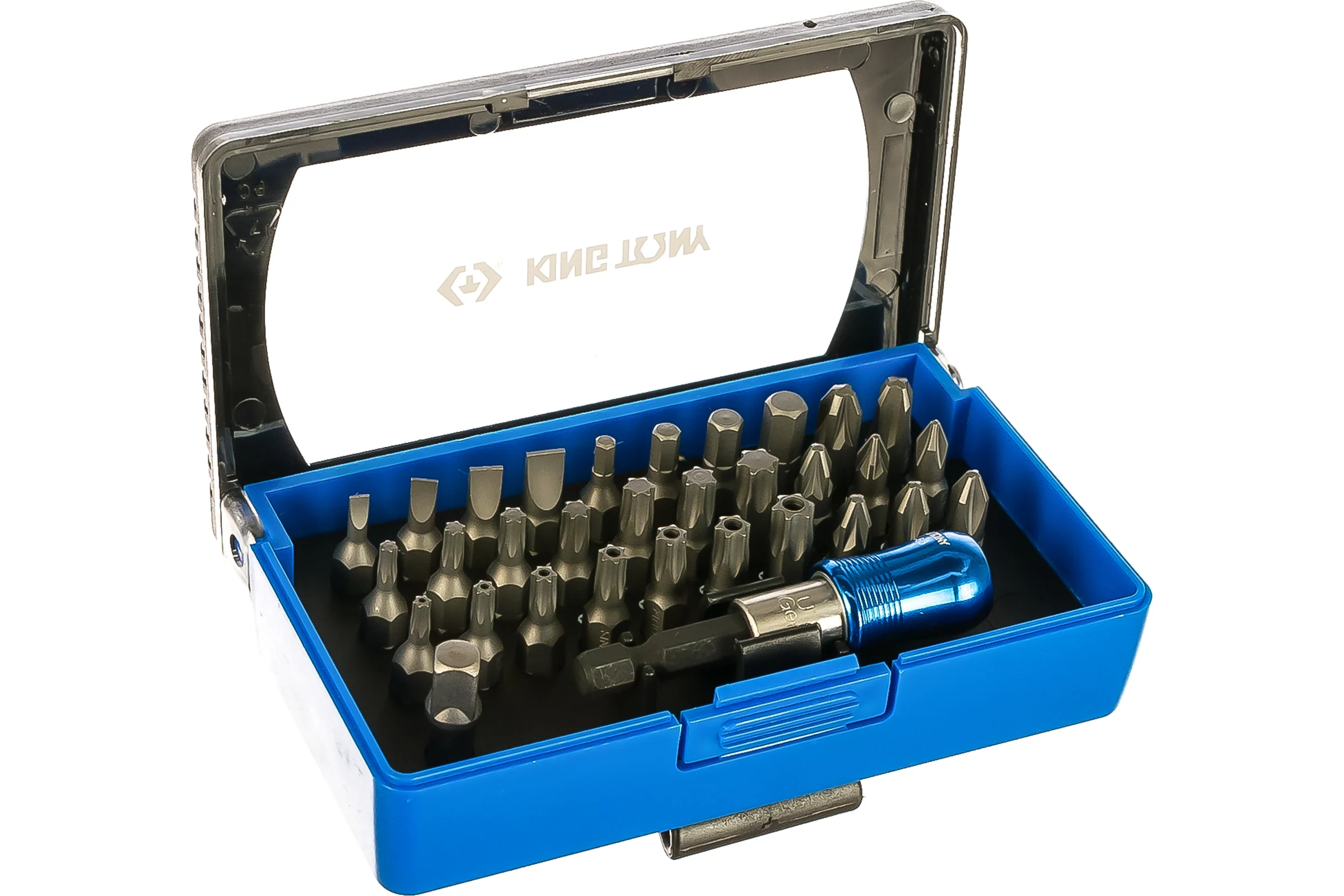 Набор вставок бит (1/4", TORX, HEX, PZ, PH, SLOT) 32 предмета KING TONY 1032CQ