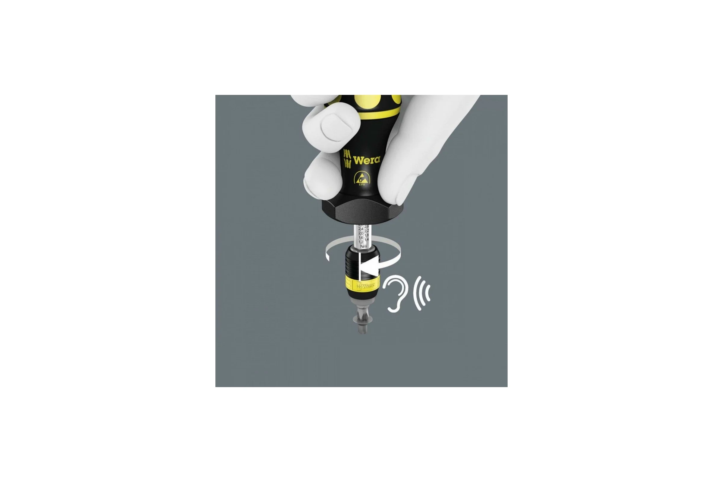 Динамометрическая отвертка WERA 7441 ESD 1.2-3.0 Нм WE-074731