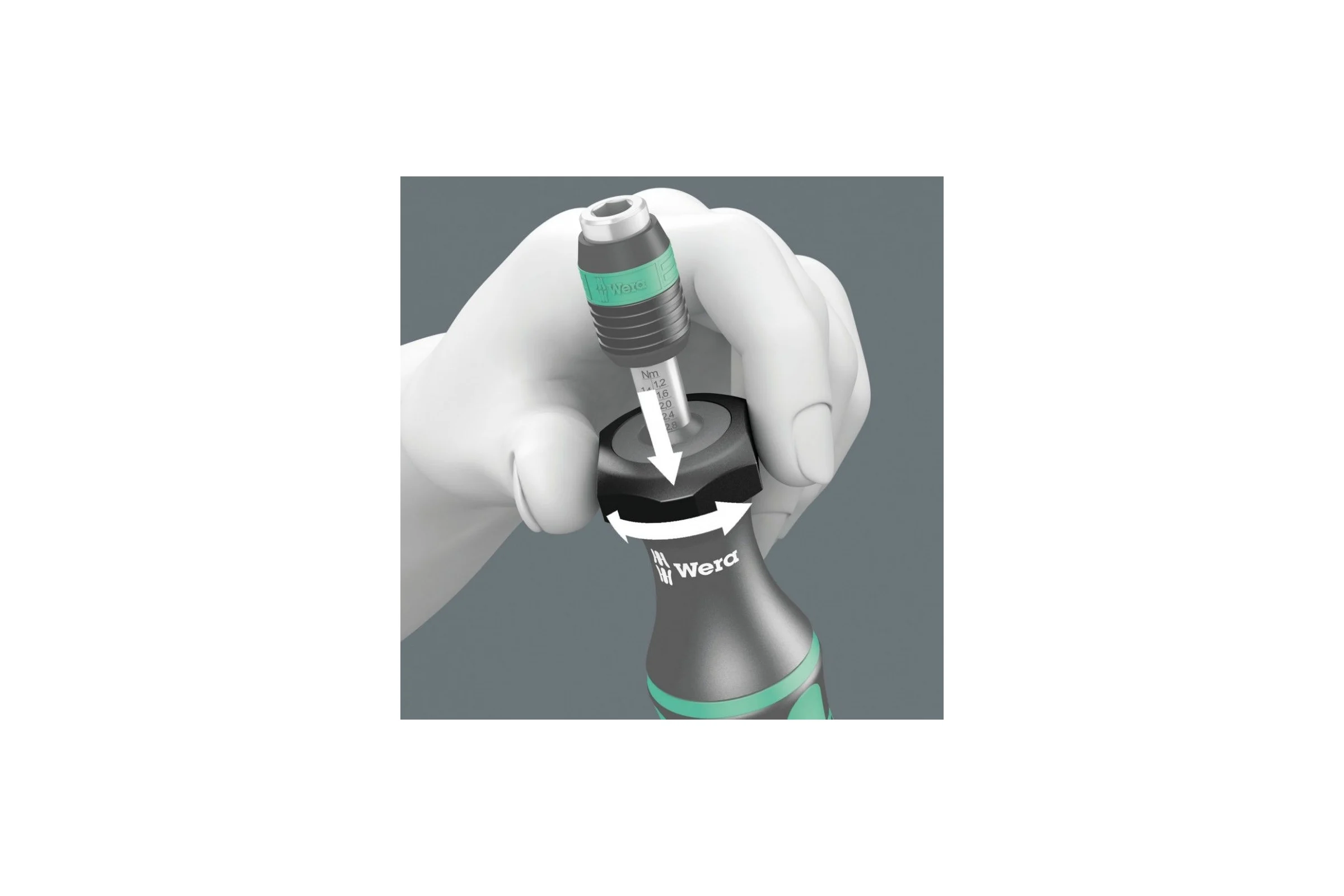 Динамометрическая отвертка WERA 7446 11,0 - 29,0 lbs.in. WE-074711