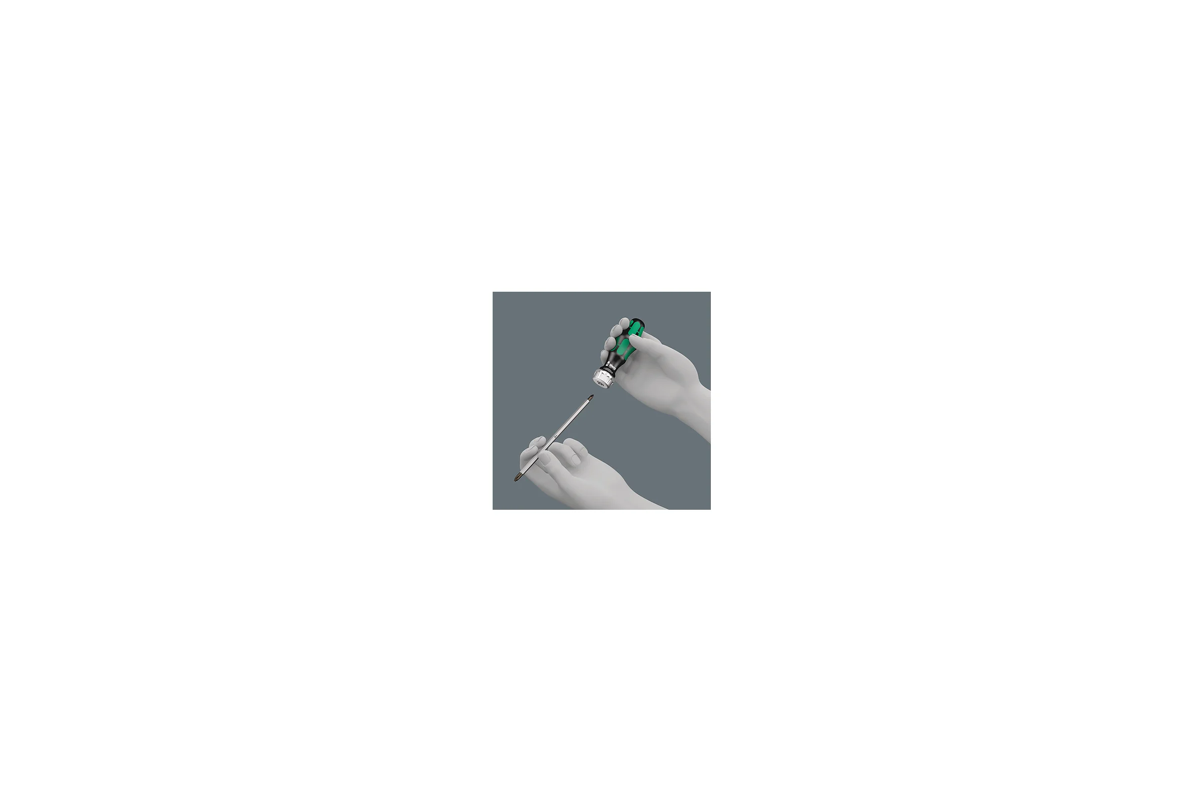 Отвёртка-битодержатель с трещоткой WERA 80 RA WE-002901