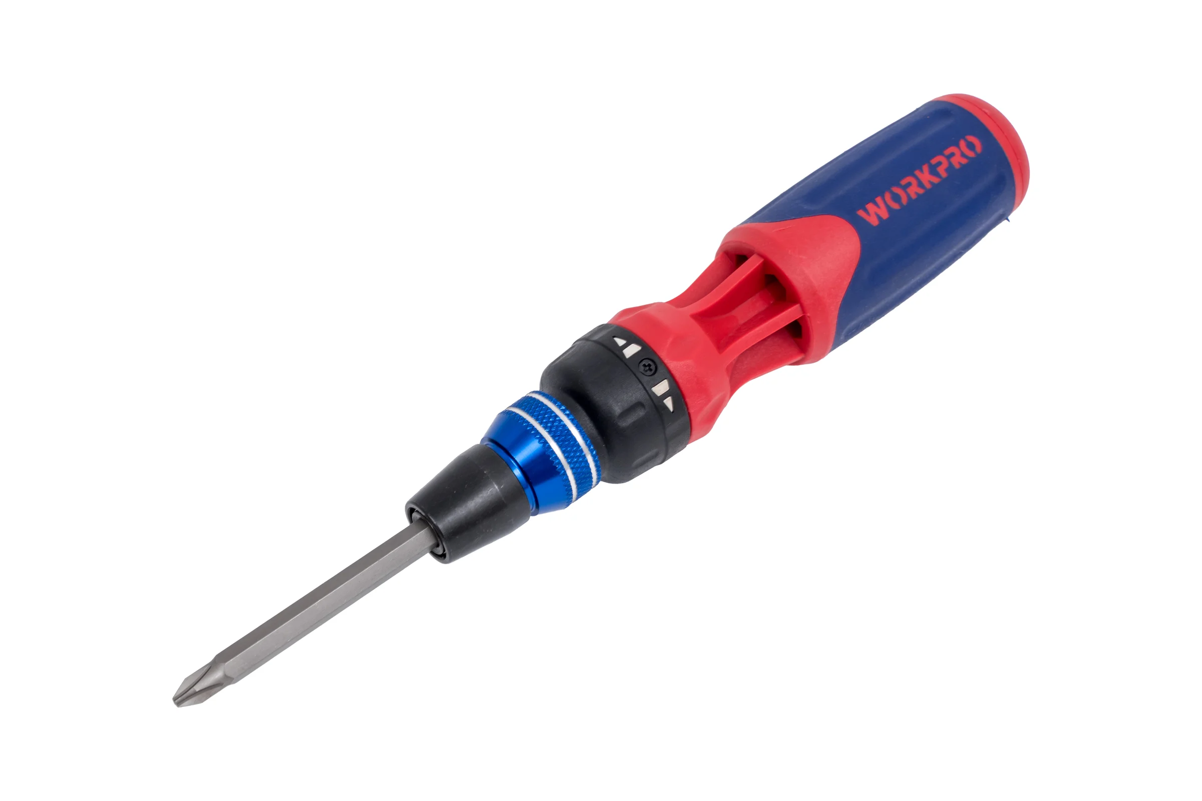 Отвертка WORKPRO 12-в-1, с трещоткой WP221063