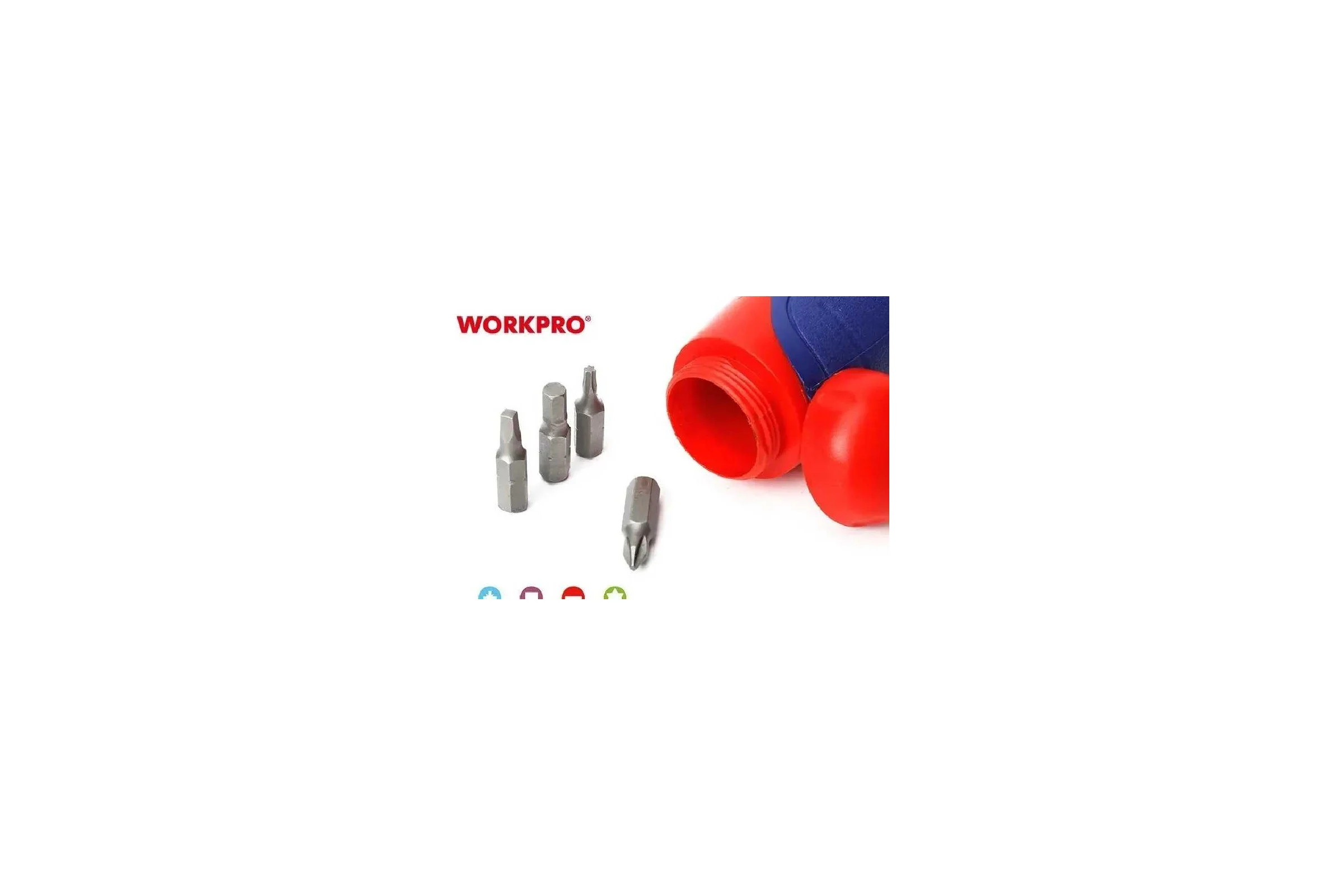 Отвертка WORKPRO 2X DRIVE с трещоткой, 29 предметов WP221052