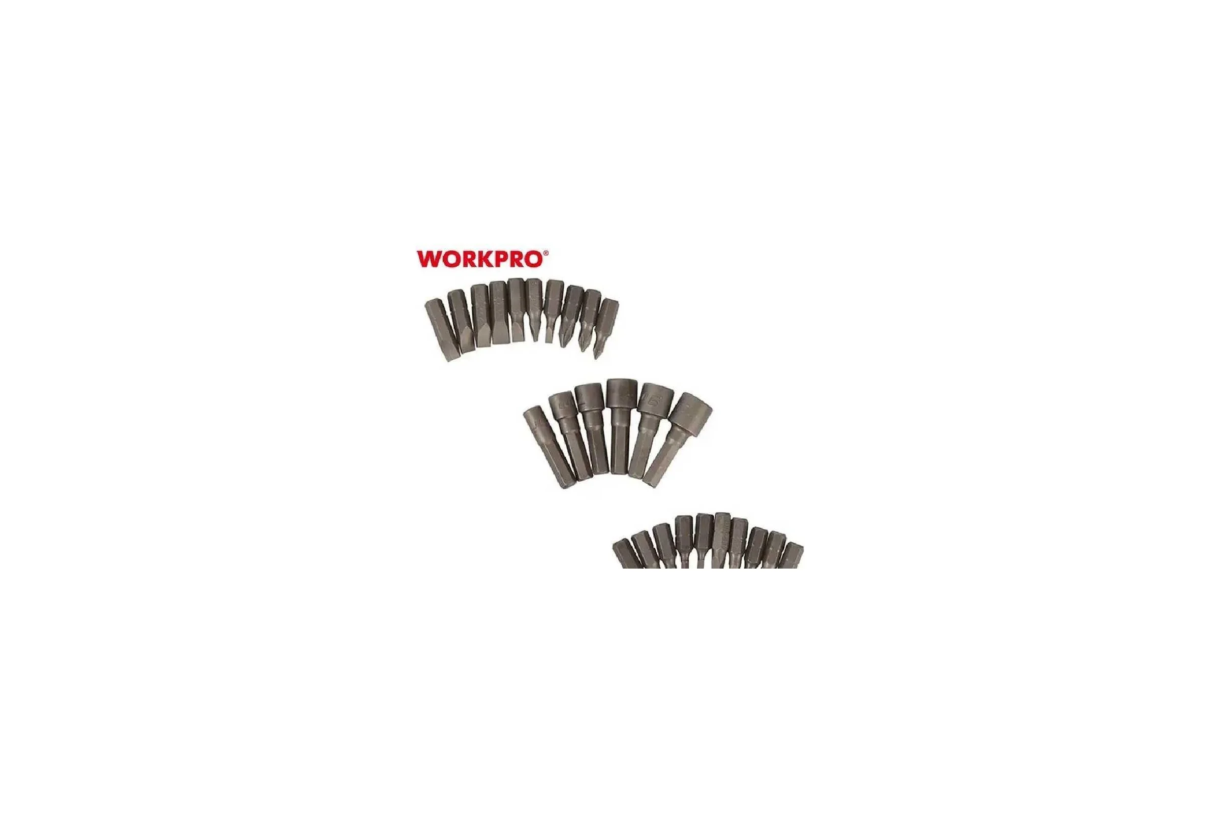 Отвертка WORKPRO 2X DRIVE с трещоткой, 29 предметов WP221052