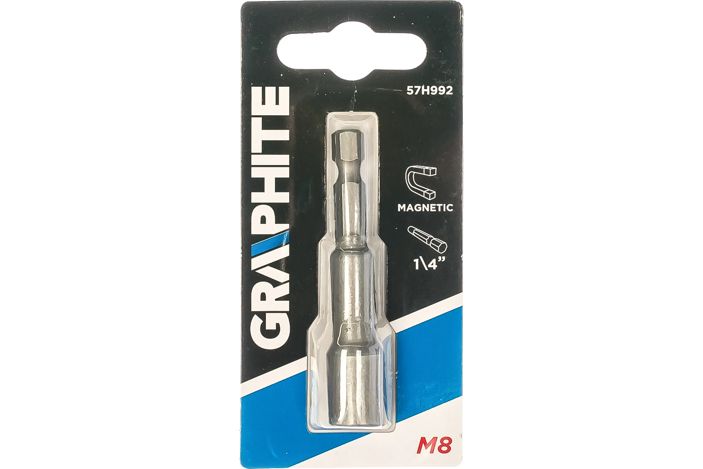 Насадка магнитная 8х65 мм 1/4" GRAPHITE 57H992