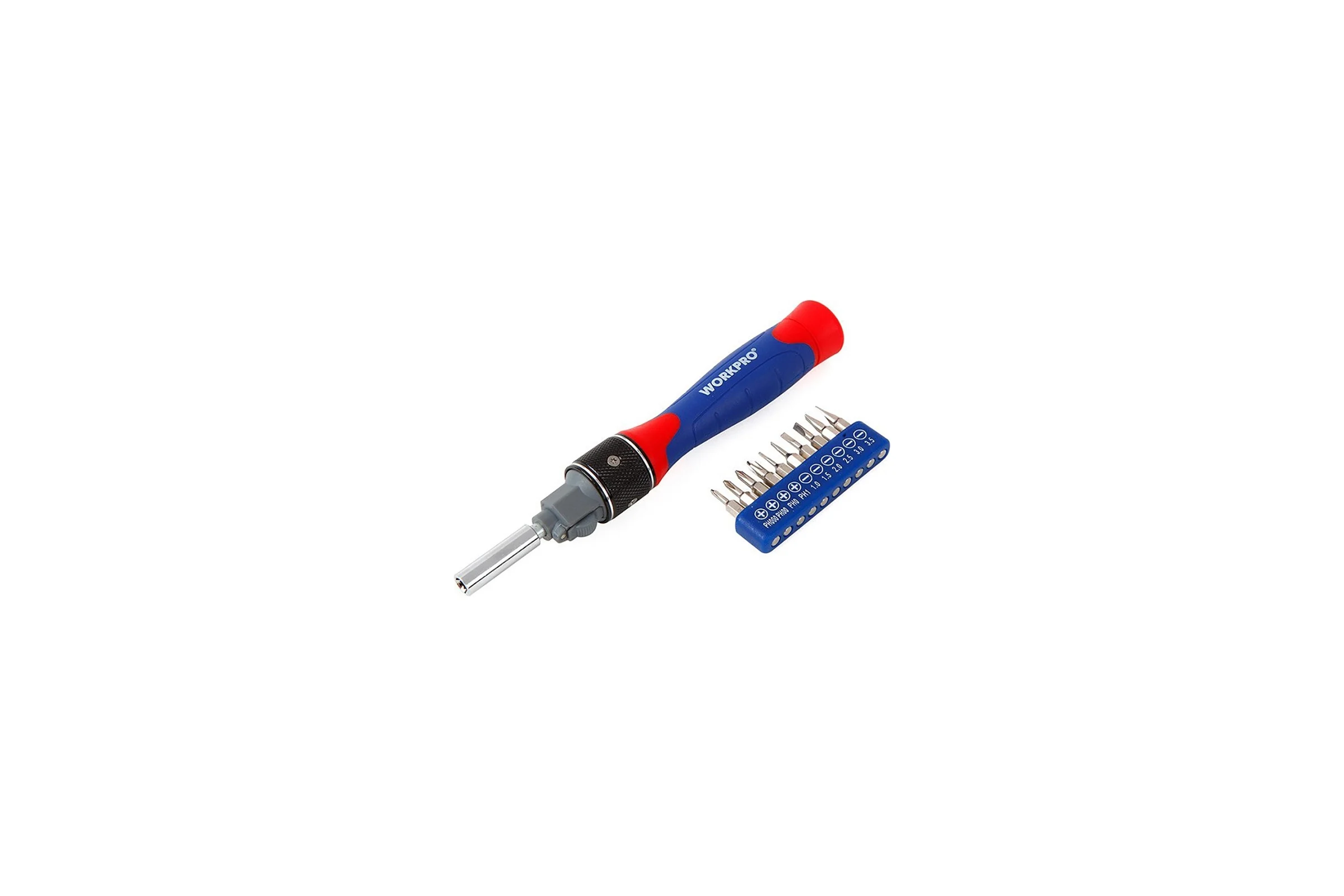 Реверсивная отвертка WORKPRO DOUBLE DRIVE 12 насадок WP221051