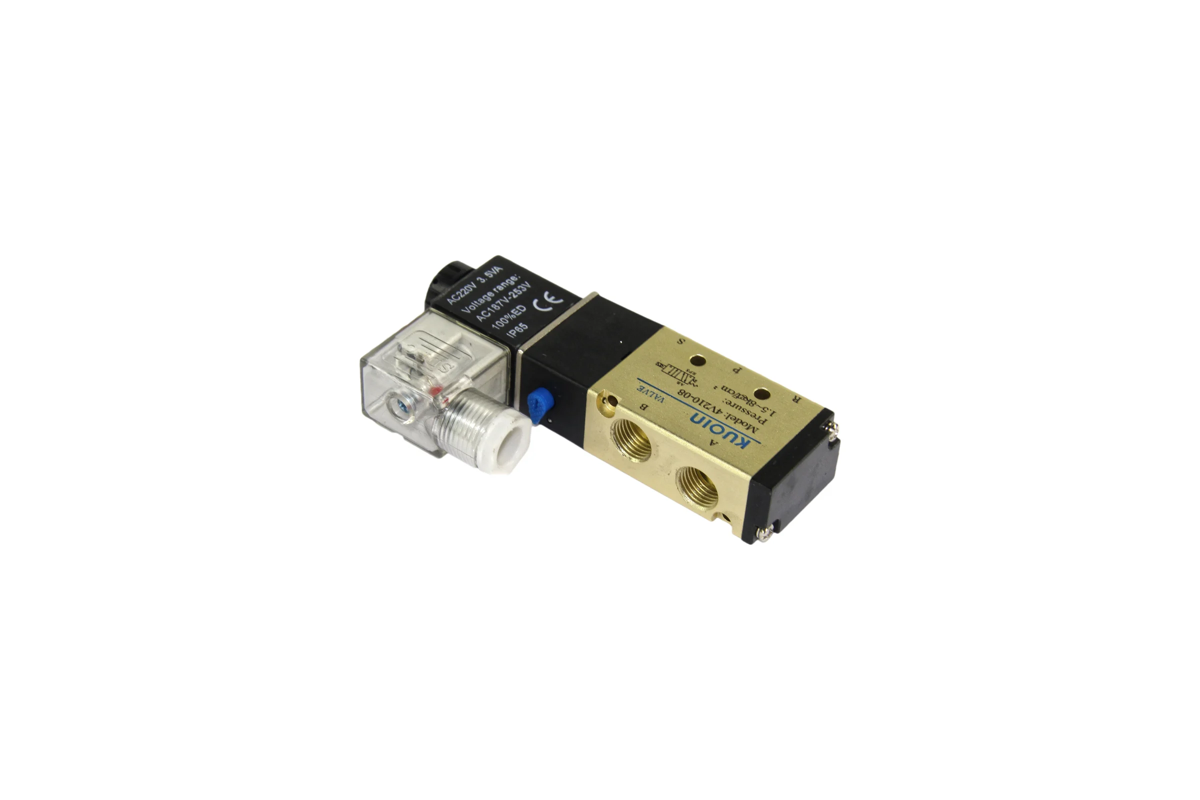 Пневмораспределитель DN.ru PND3-S1EM-52-1NC-J08 KUOIN 220В D290-00099