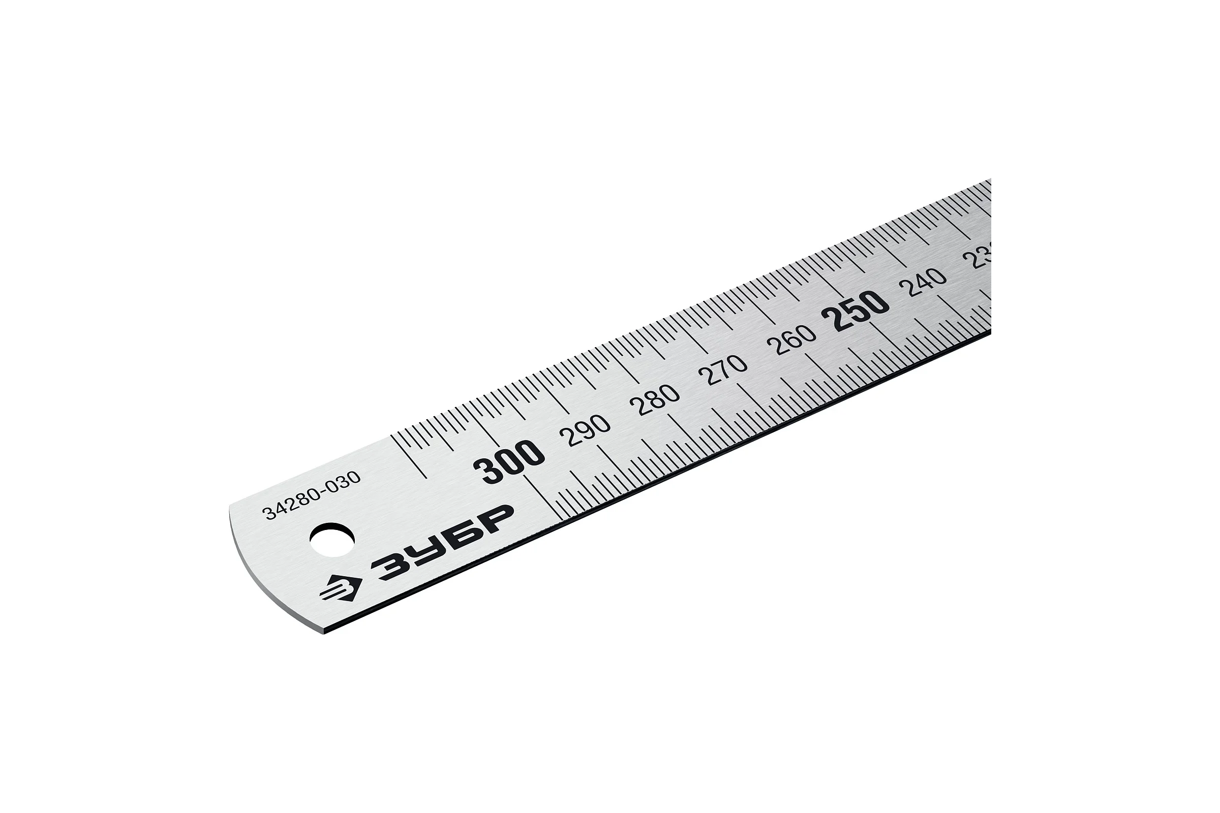 Про-30 Усиленная нержавеющая линейка 0,30 м ЗУБР 34280-030