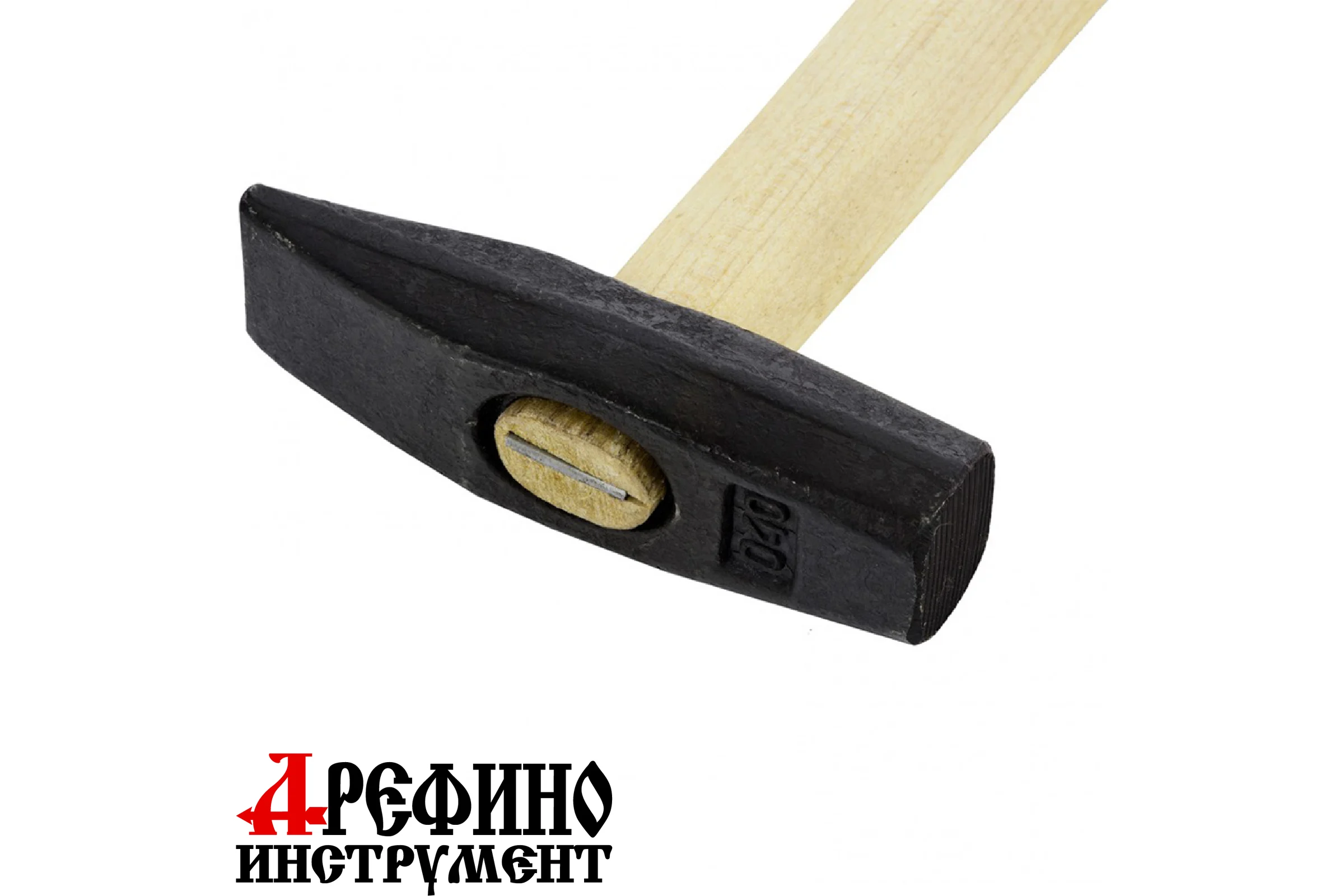 Слесарный молоток Арефино Инструмент с квадратным бойком, 400 г, оксидированный, лак С81