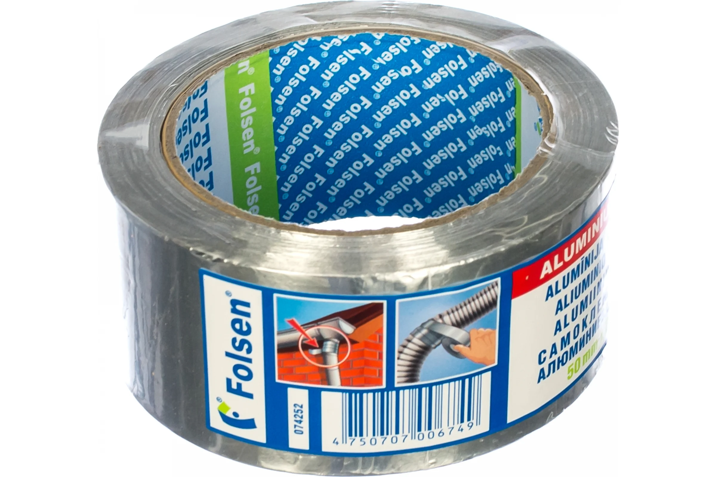 Алюминиевая лента Folsen 50мм x 25м 63мкм 074252