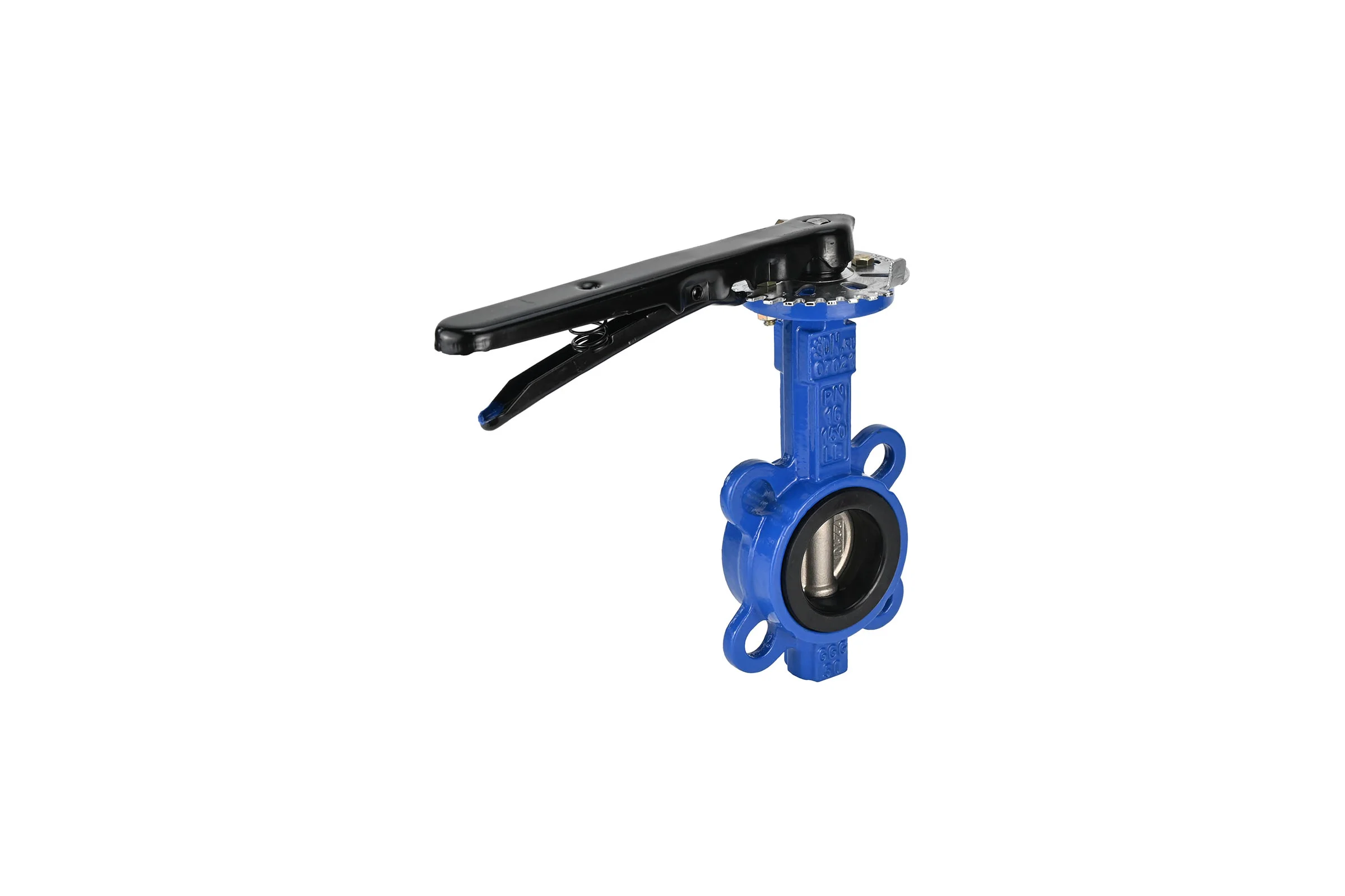 Дисковый поворотный затвор DN.ru GGG50-316L-EPDM Ду100 Ру16 с рукояткой D050-07104