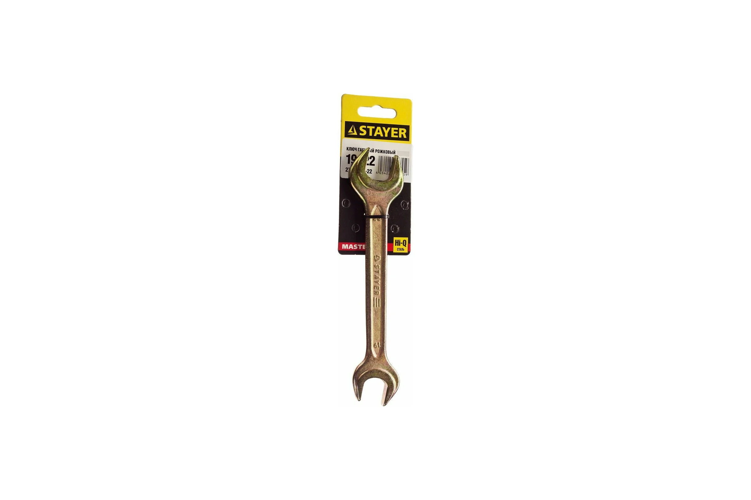 Гаечный рожковый ключ STAYER MASTER 27038-19-22