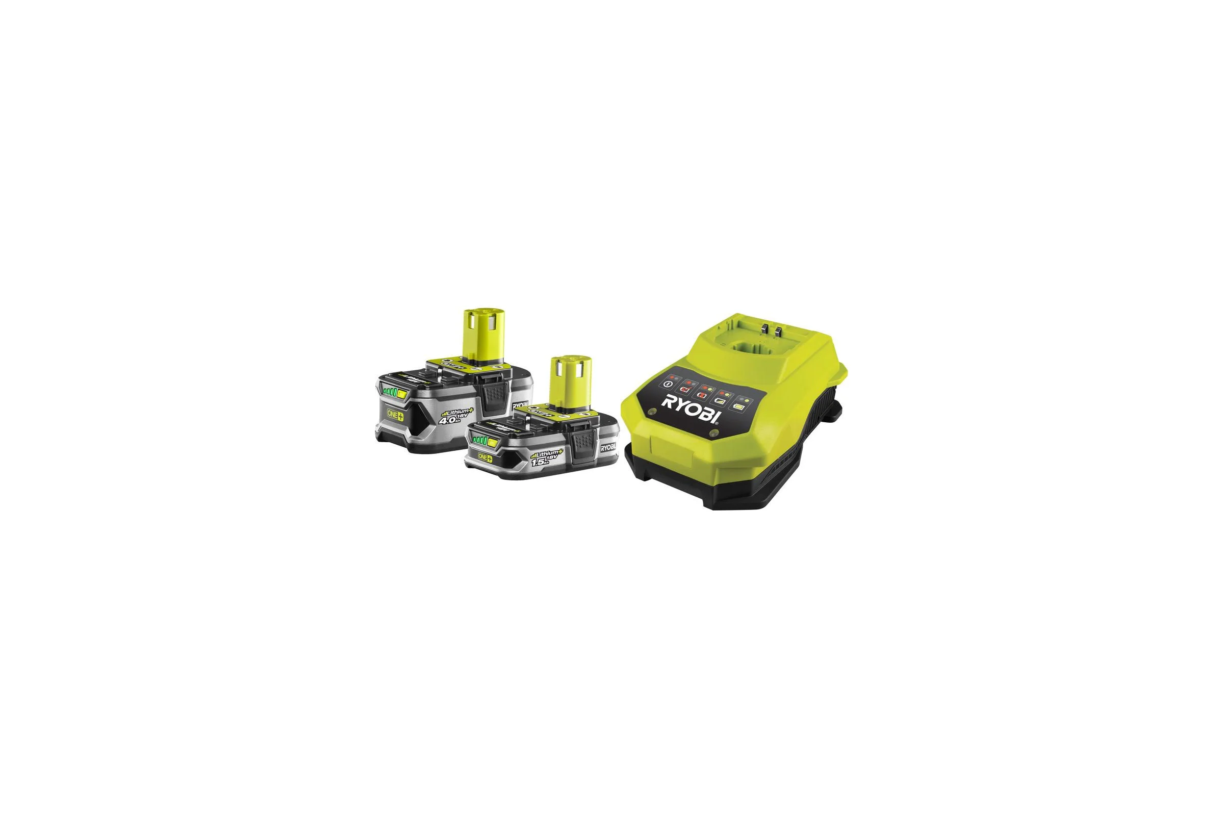 Набор Ryobi ONE+ RBC18LL415 5133002600 аккумулятор (18 В; 1,5 А*ч/4 А*ч; Li-Ion) 2 шт. и зарядное устройство