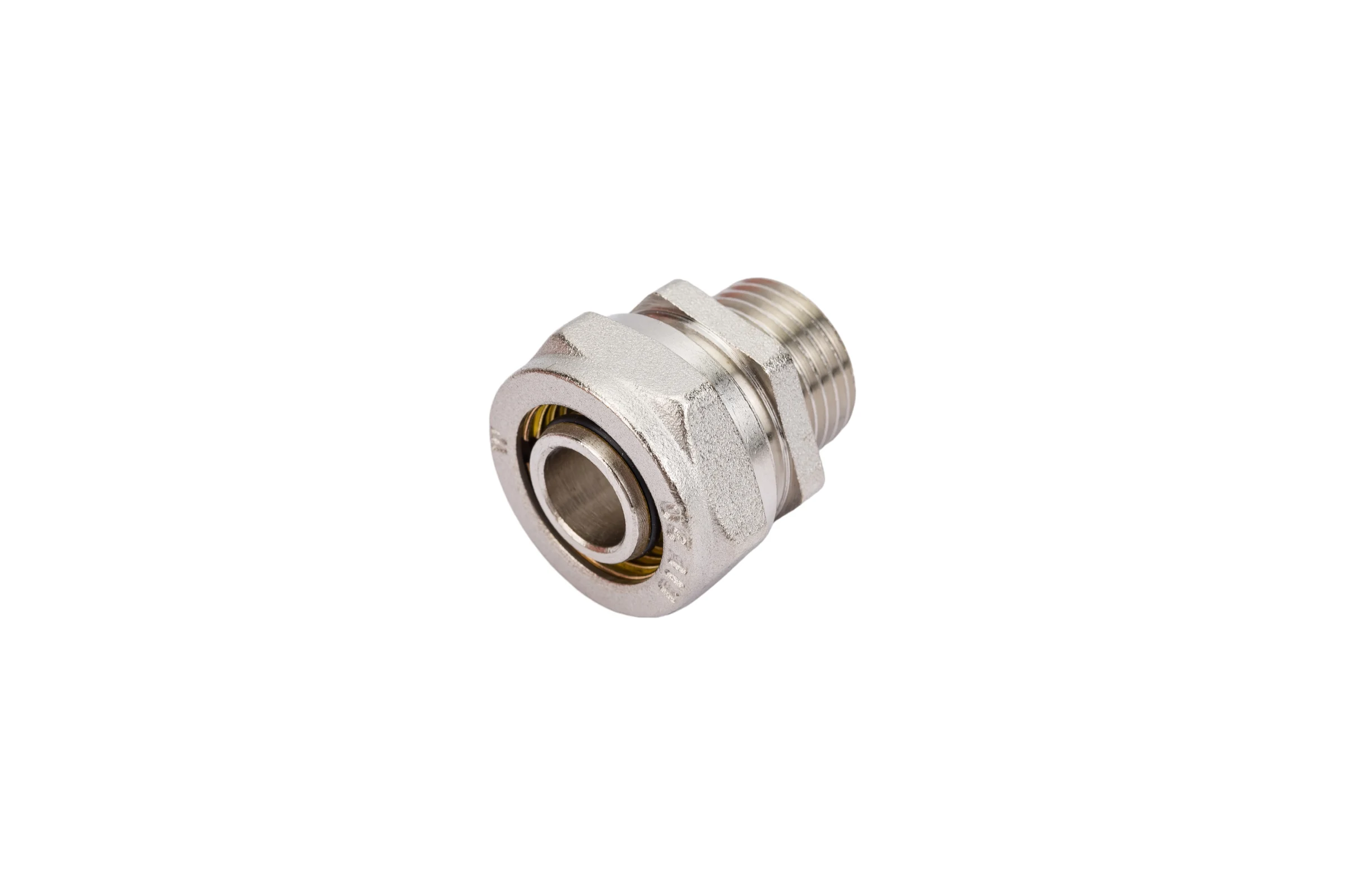 Обжимной соединитель STI латунный, Ду20x1/2" Ру25, наружная резьба D190-00009