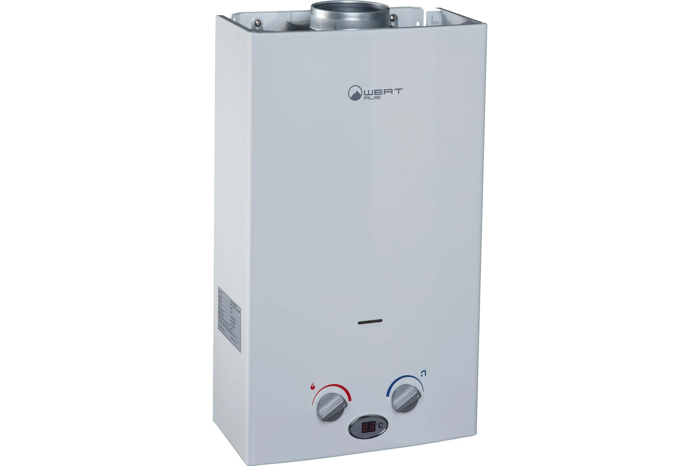 Газовый проточный водонагреватель WERTRUS 10LC серый W1415