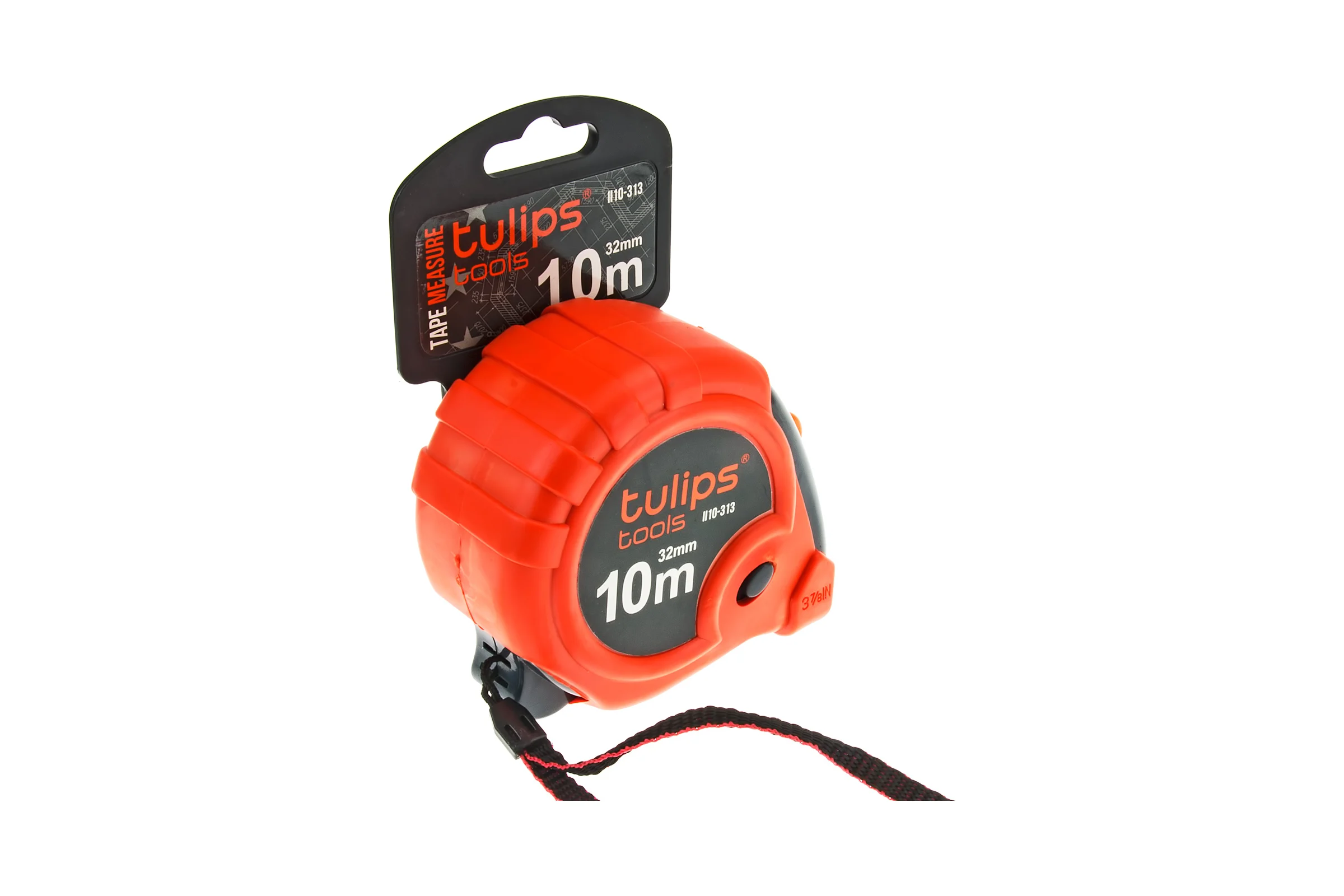 Рулетка с 3 фиксаторами, 10 м/32 мм Tulips Tools II10-313