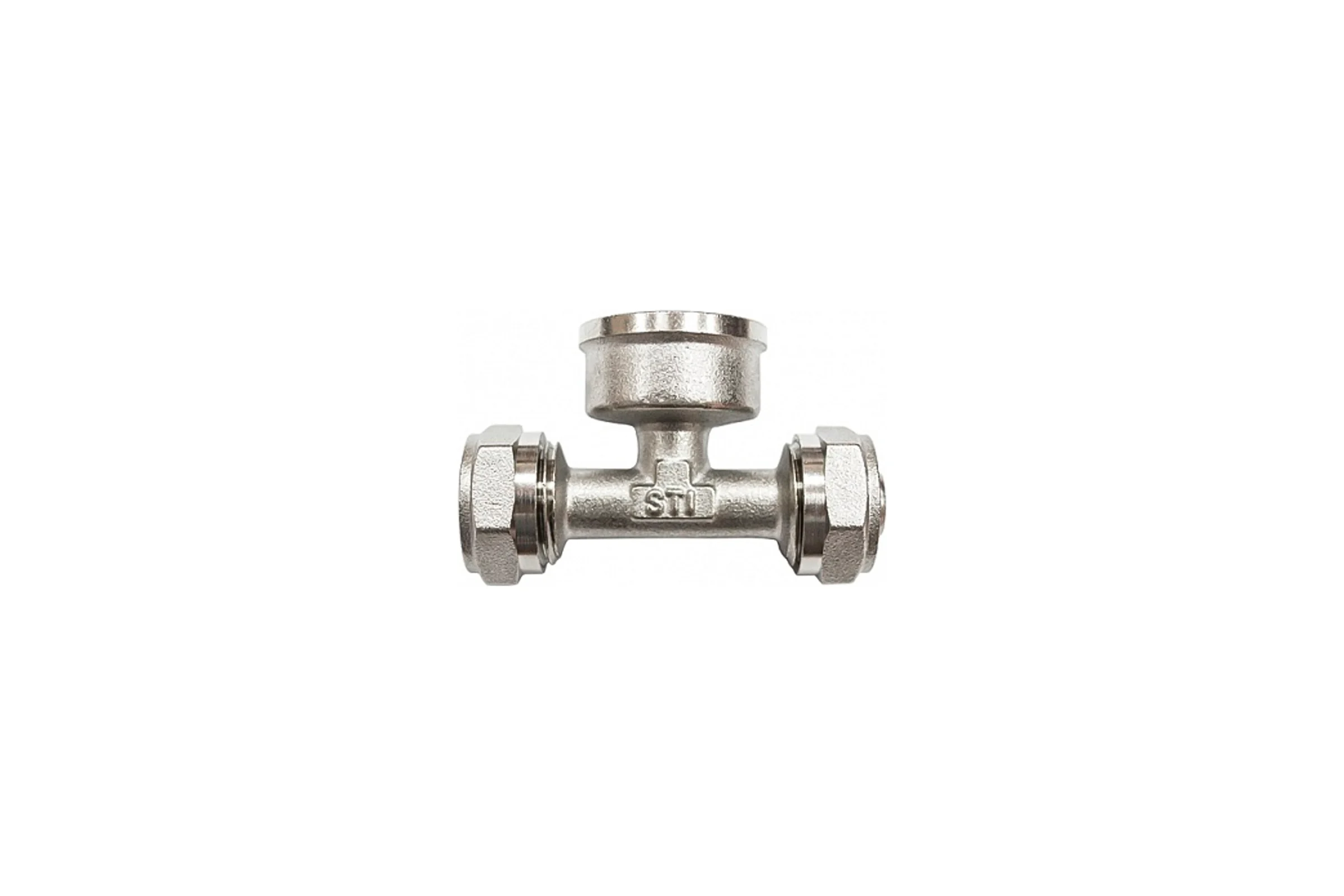 Обжимной тройник STI латунный, Ду26x3/4″х26 Ру25, внутренняя резьба D190-00051