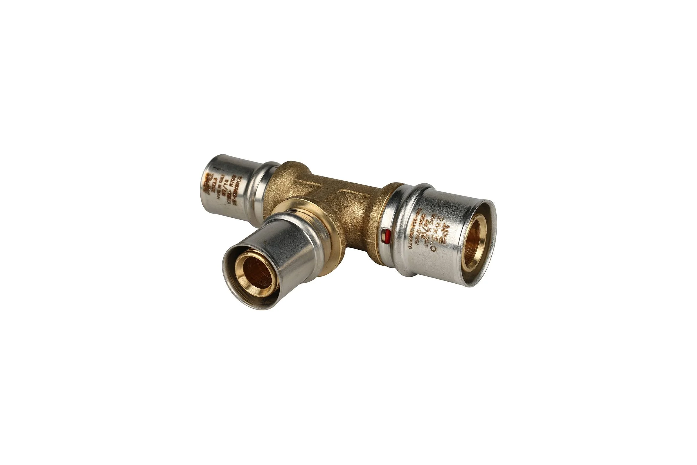 Переходной тройник STOUT Sfp-0005-262020 26x20x20 для металлопластиковых труб, прессовой RG008S9C185V4S