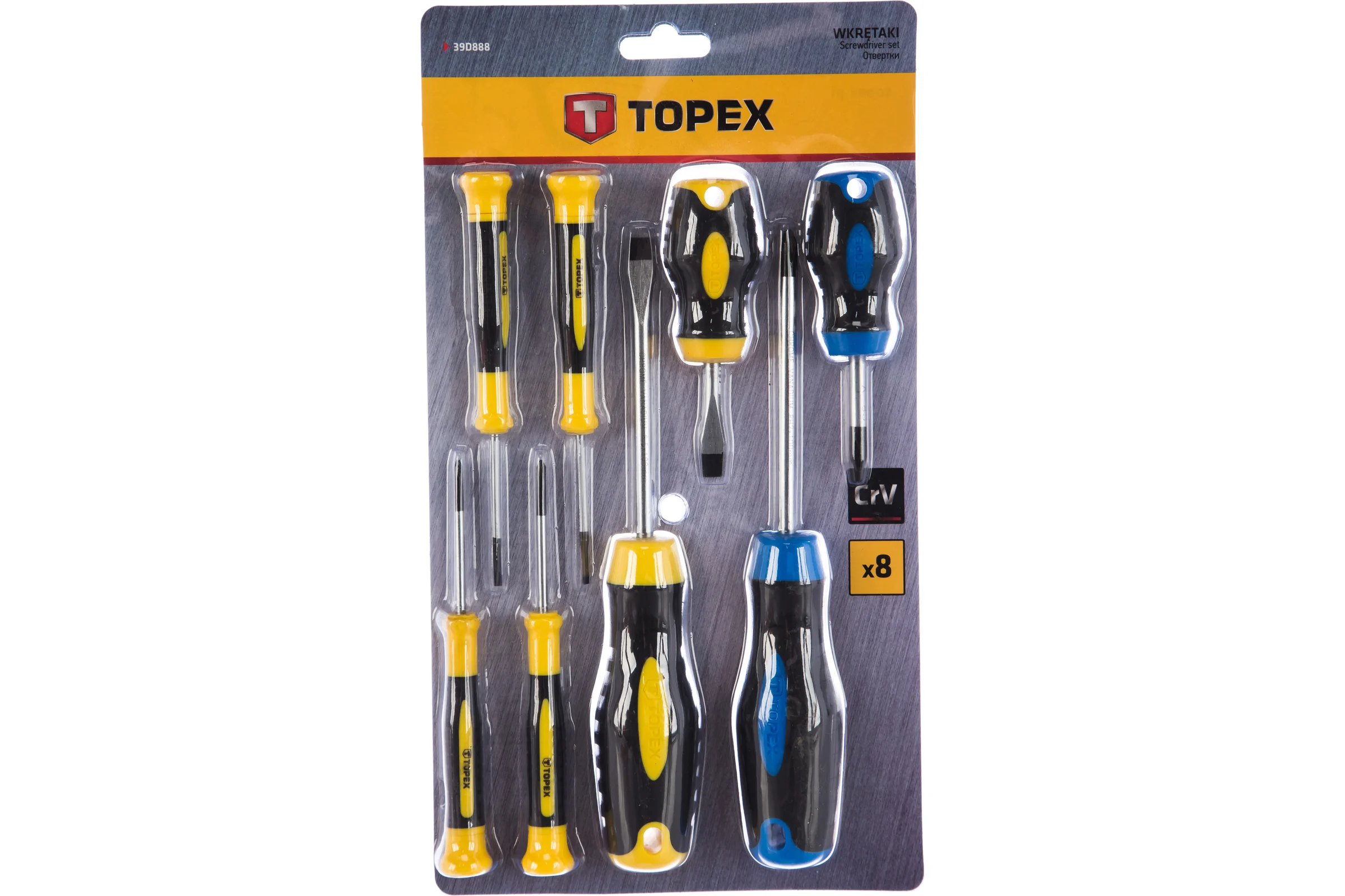 Набор отверток TOPEX 8 шт. 39D888