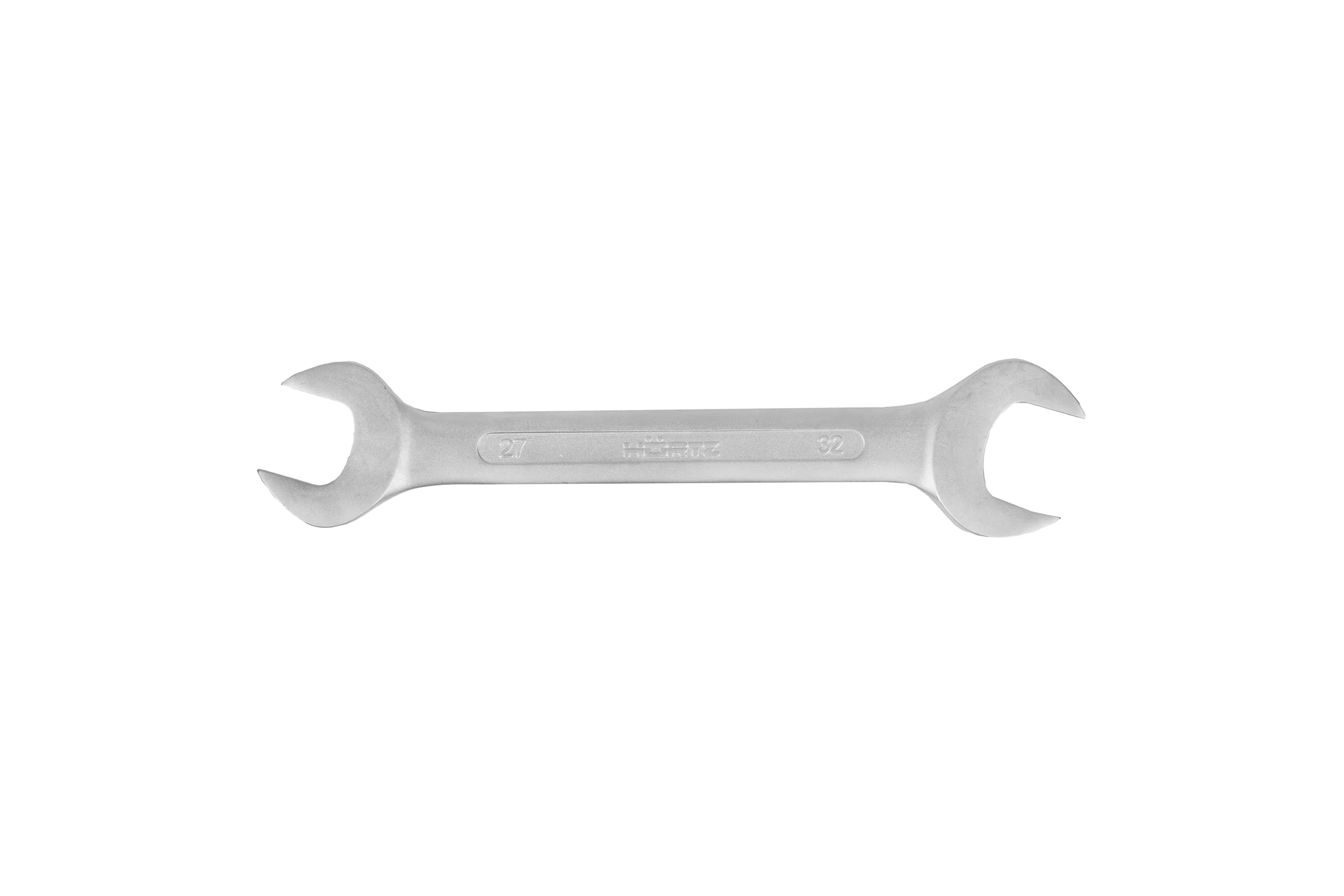 Двусторонний гаечный ключ Hortz 27x32 мм, хромированный, HOR 102256