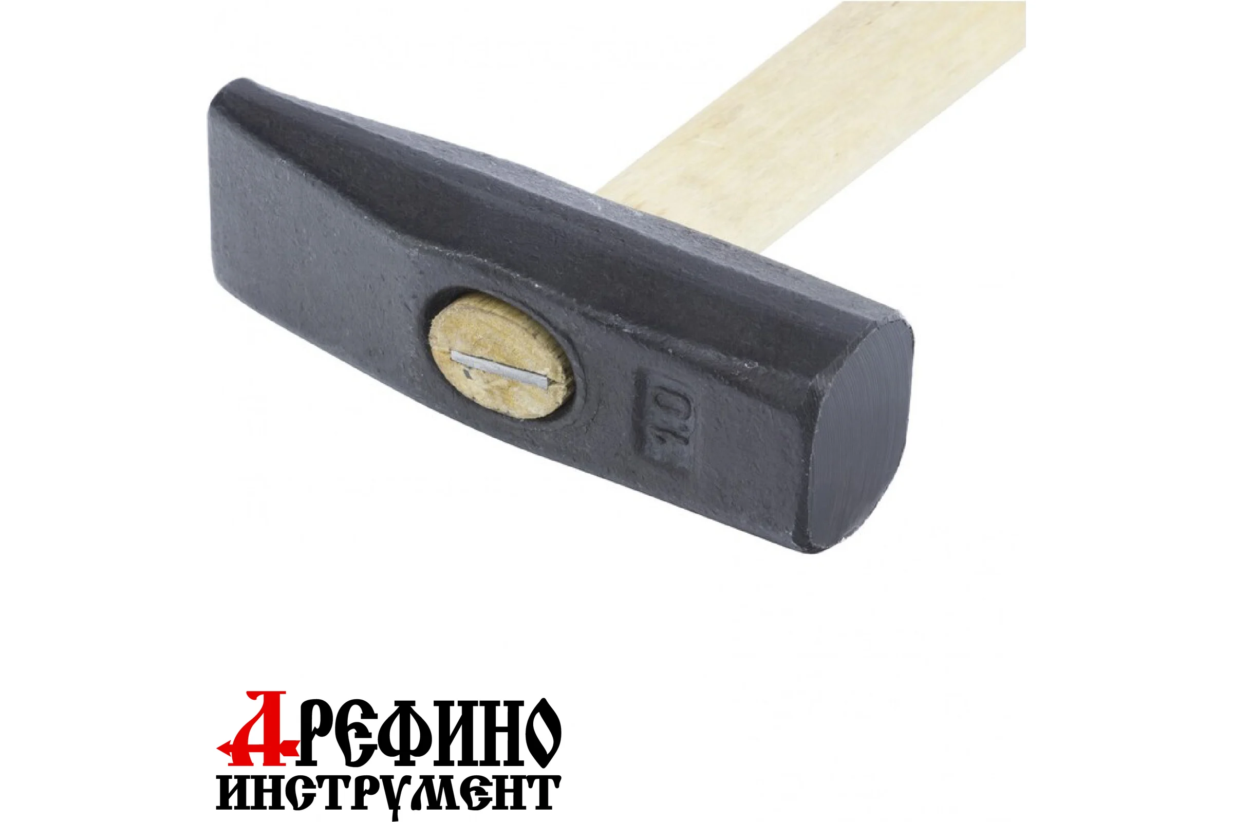 Слесарный молоток с квадратным бойком Арефино инструмент Стандарт 1000 г, оксидированный С573
