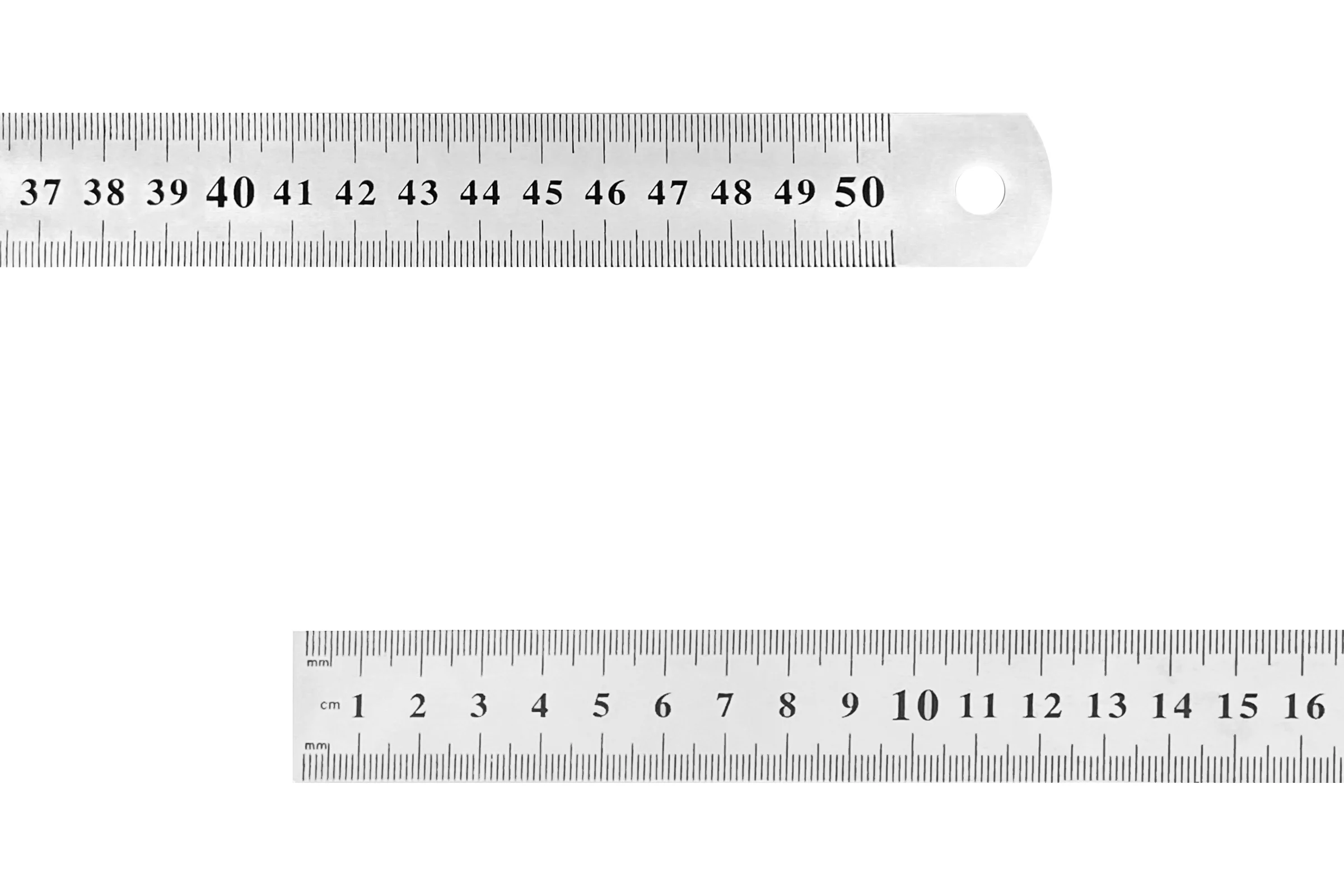 Измерительная линейка vertextools 500мм, металлическая 3042-500