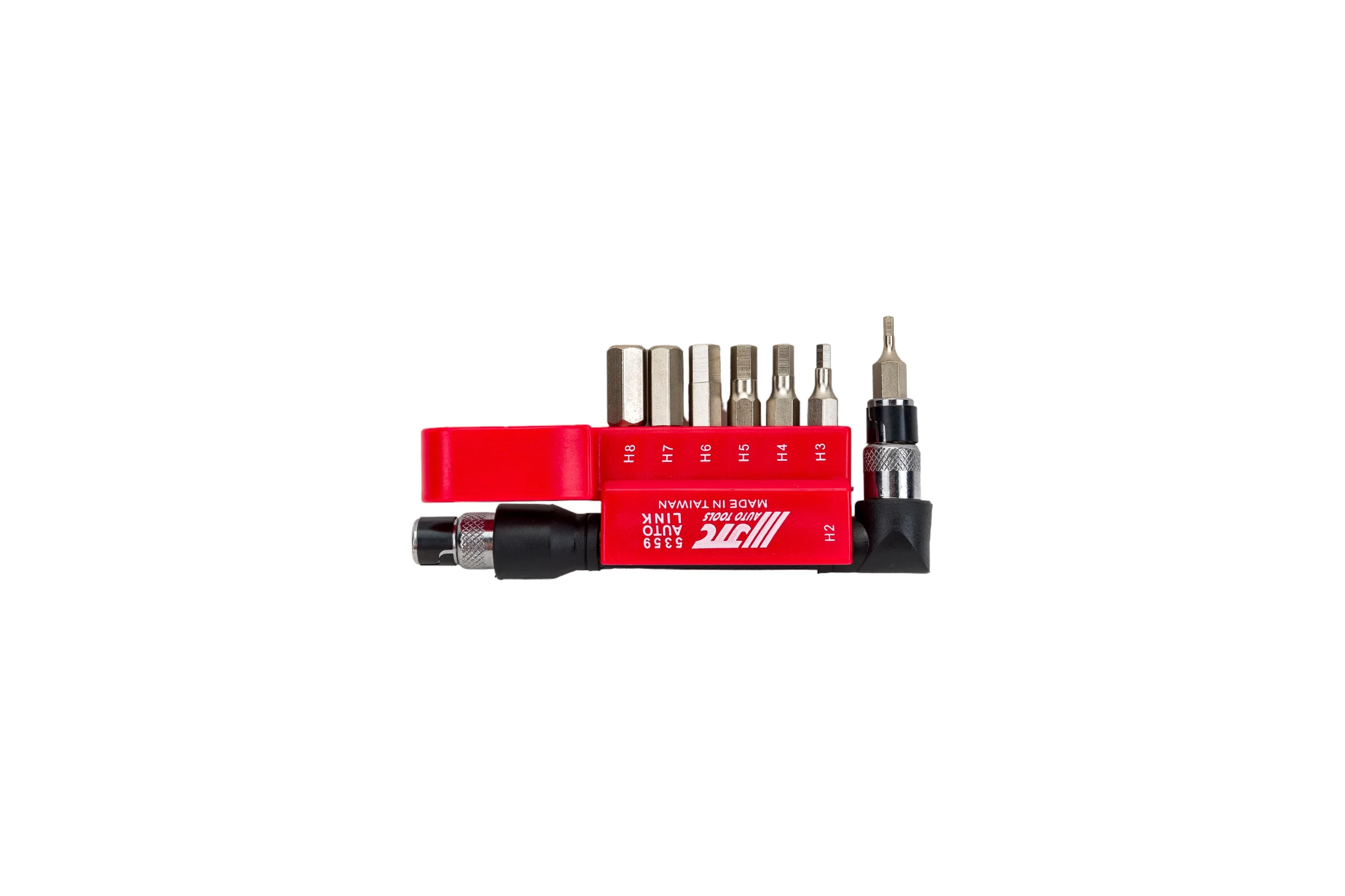 Набор вставок JTC 1/4 DR 6-гранных HEX 2,3,4,5,6,7,8, с Г-образным держателем 8пр. 5359 794220