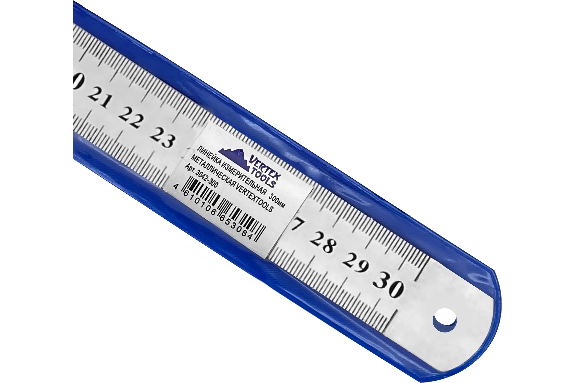 Измерительная линейка vertextools 300 мм, металлическая 3042-300