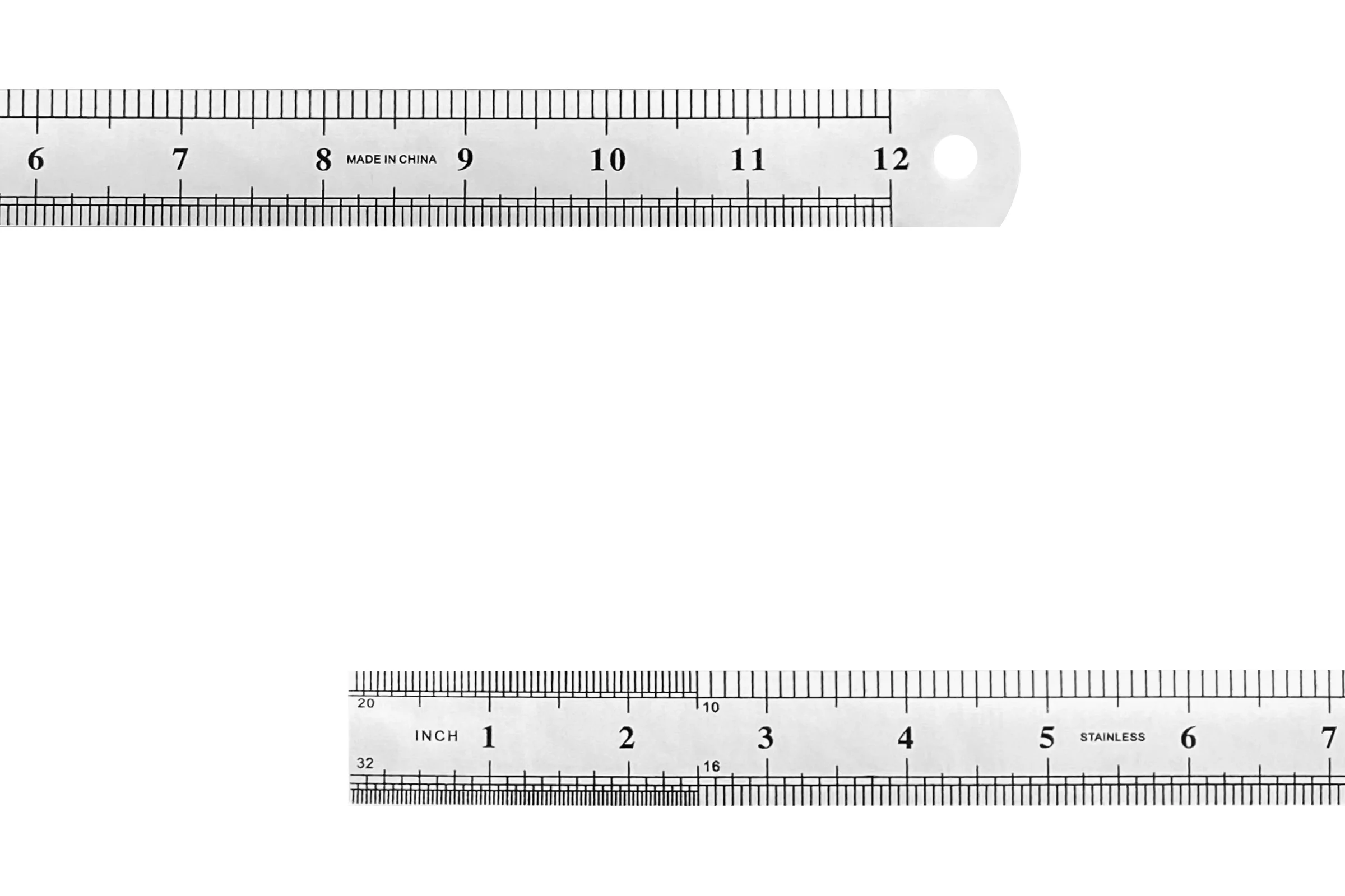 Измерительная линейка vertextools 300 мм, металлическая 3042-300