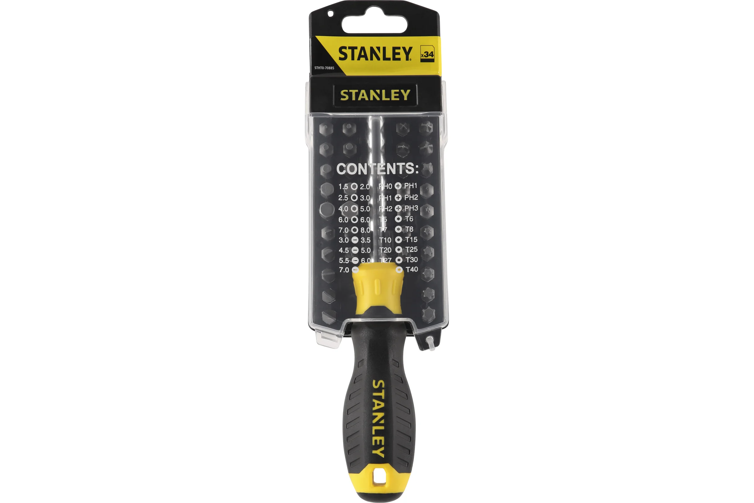 Отвертка со вставками Stanley MULTI BIT STHT0-70885