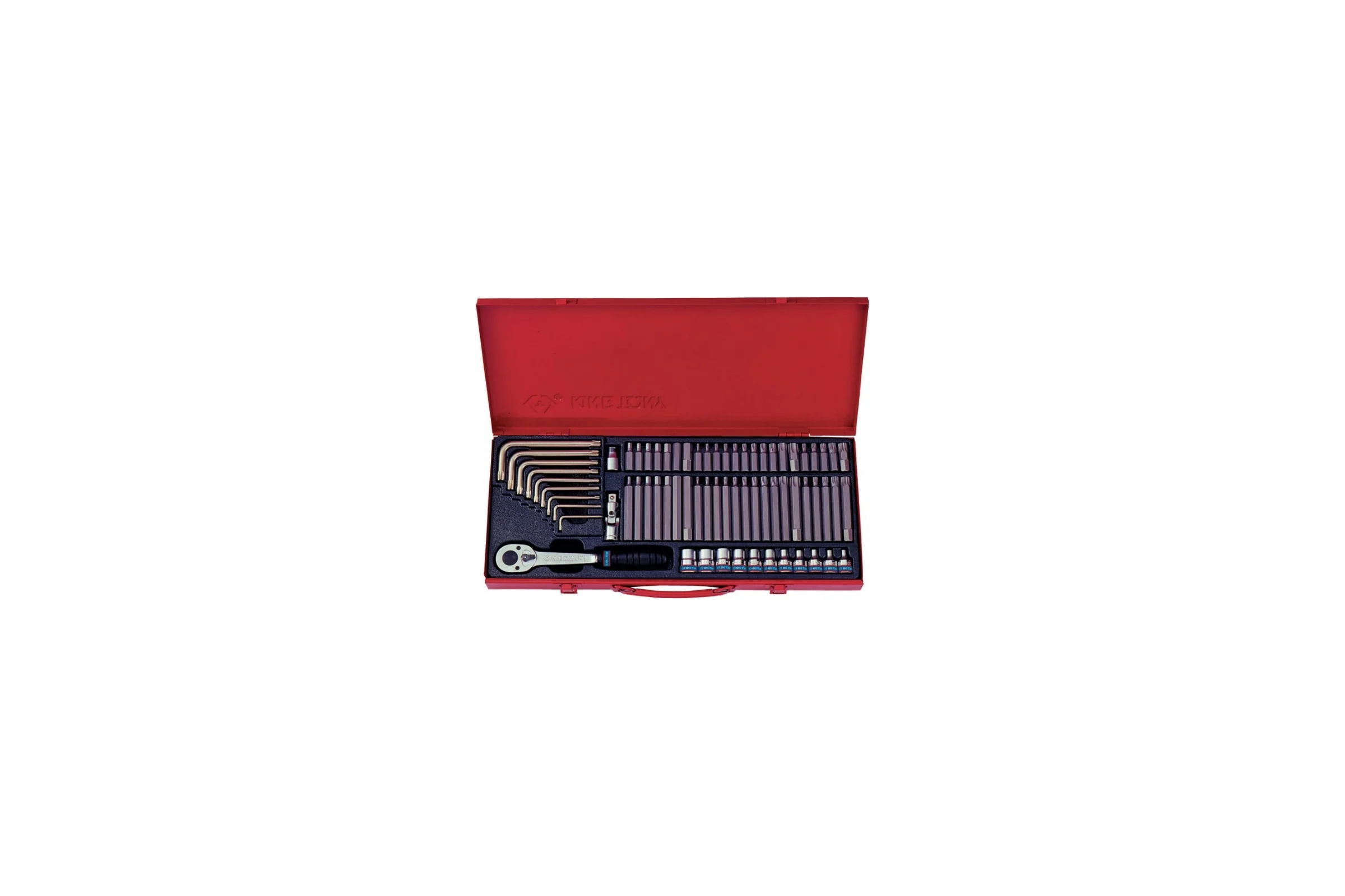 Набор вставок бит (3/8", TORX, SPLINE, HEX, 69 предметов) KING TONY 5169PR