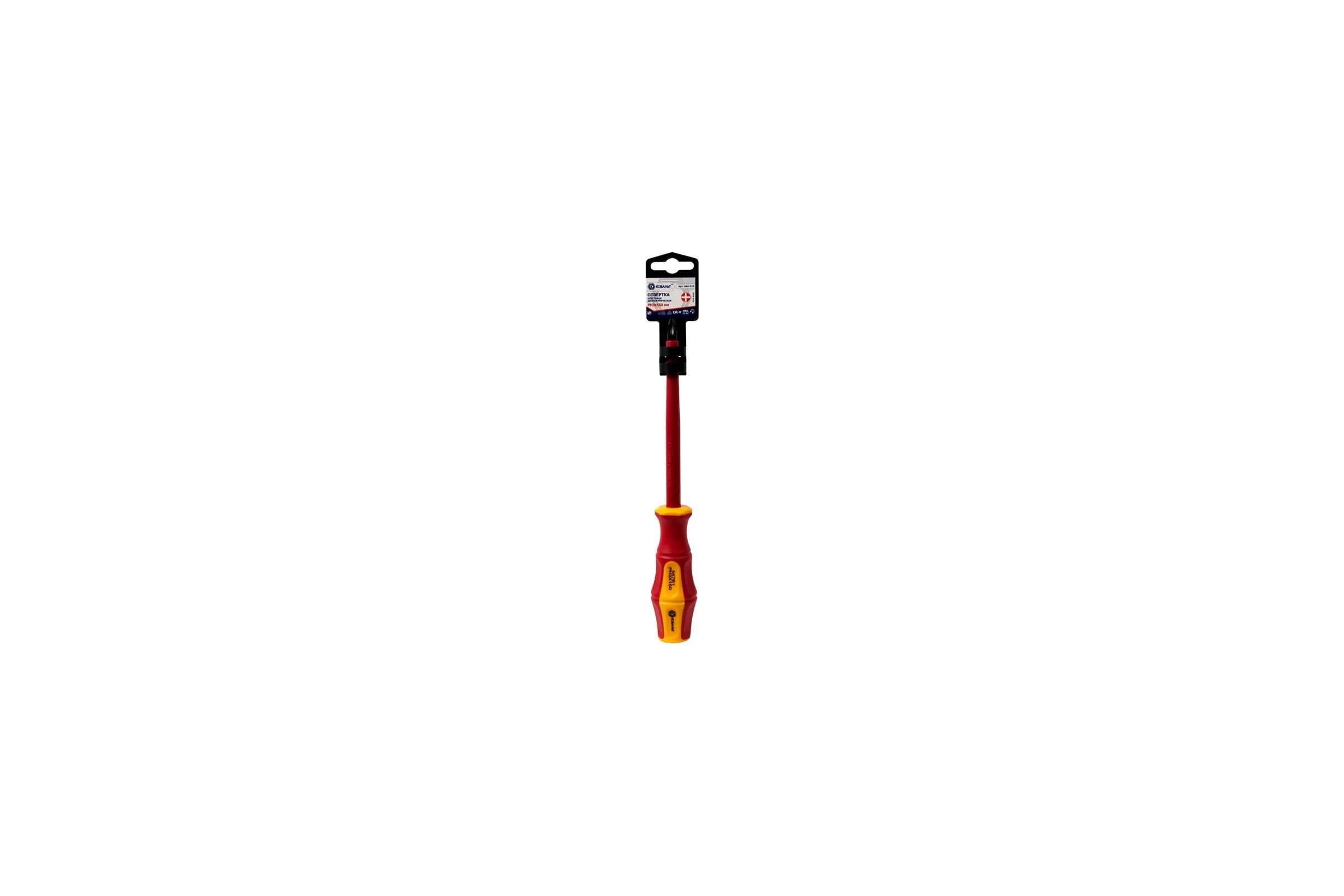 Отвертка диэлектрическая Ultra Grip PH-3 х 150 мм CR-V КОБАЛЬТ 646-515