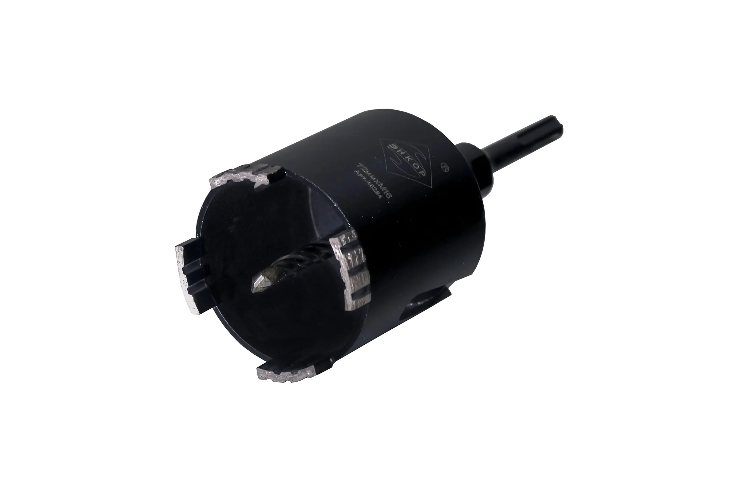Коронка алмазная ПРОФ 72 мм, М16, SDS-plus Энкор 48284