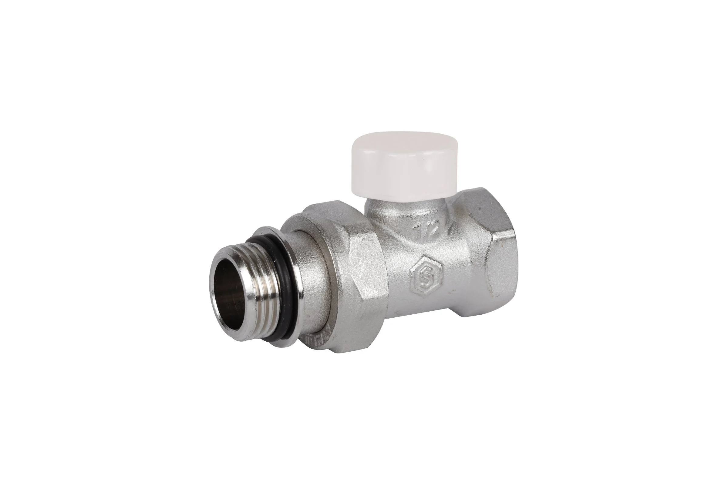 Запорно-балансировочный клапан STOUT Svl-1176-100015 прямой 1/2" (с дополнительным уплотнением) RG008VL0HVUED3