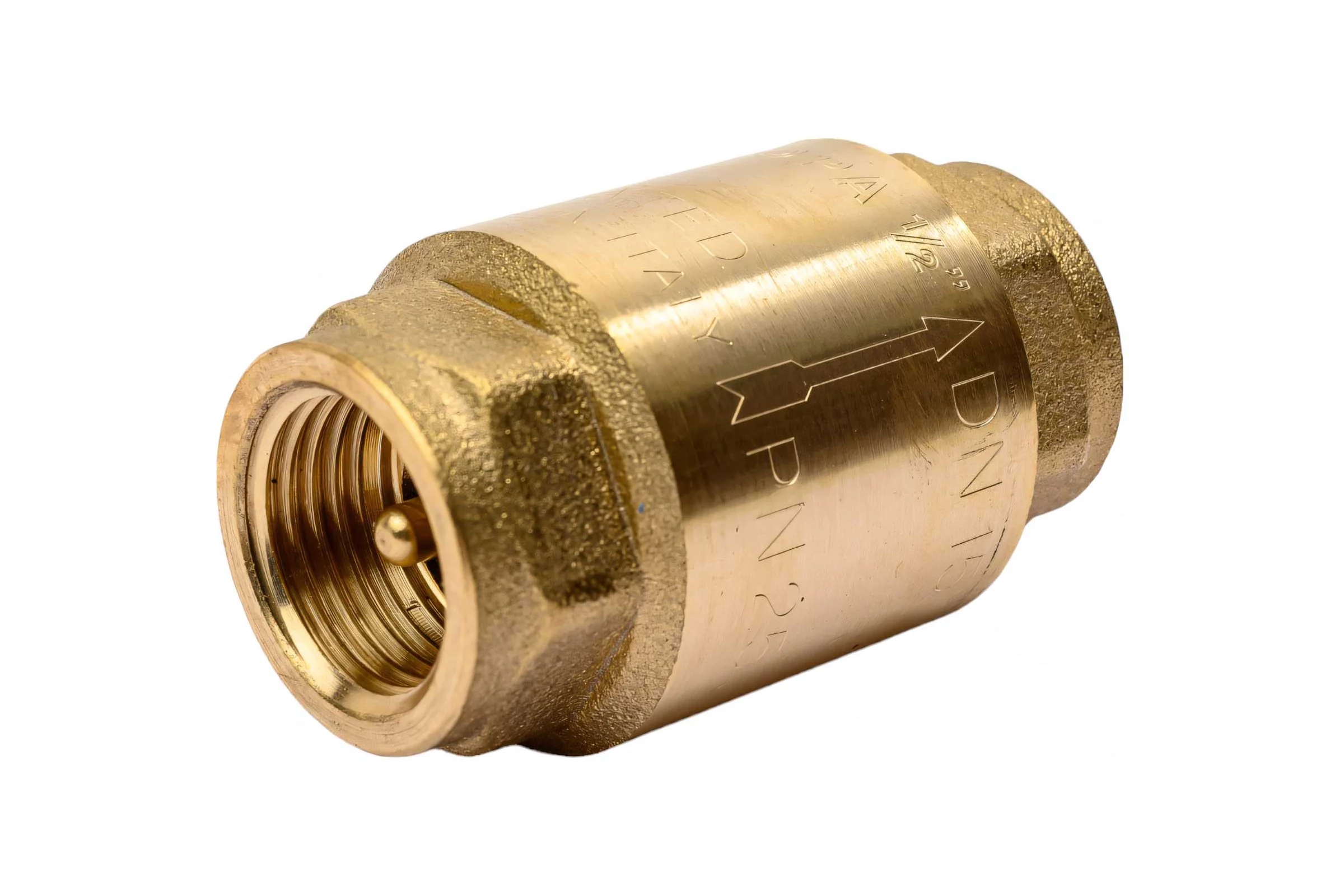 Обратный пружинный клапан муфтовый STOUT Svc-0011-000015 1/2" с металлическим седлом RG008T8CL6A48R