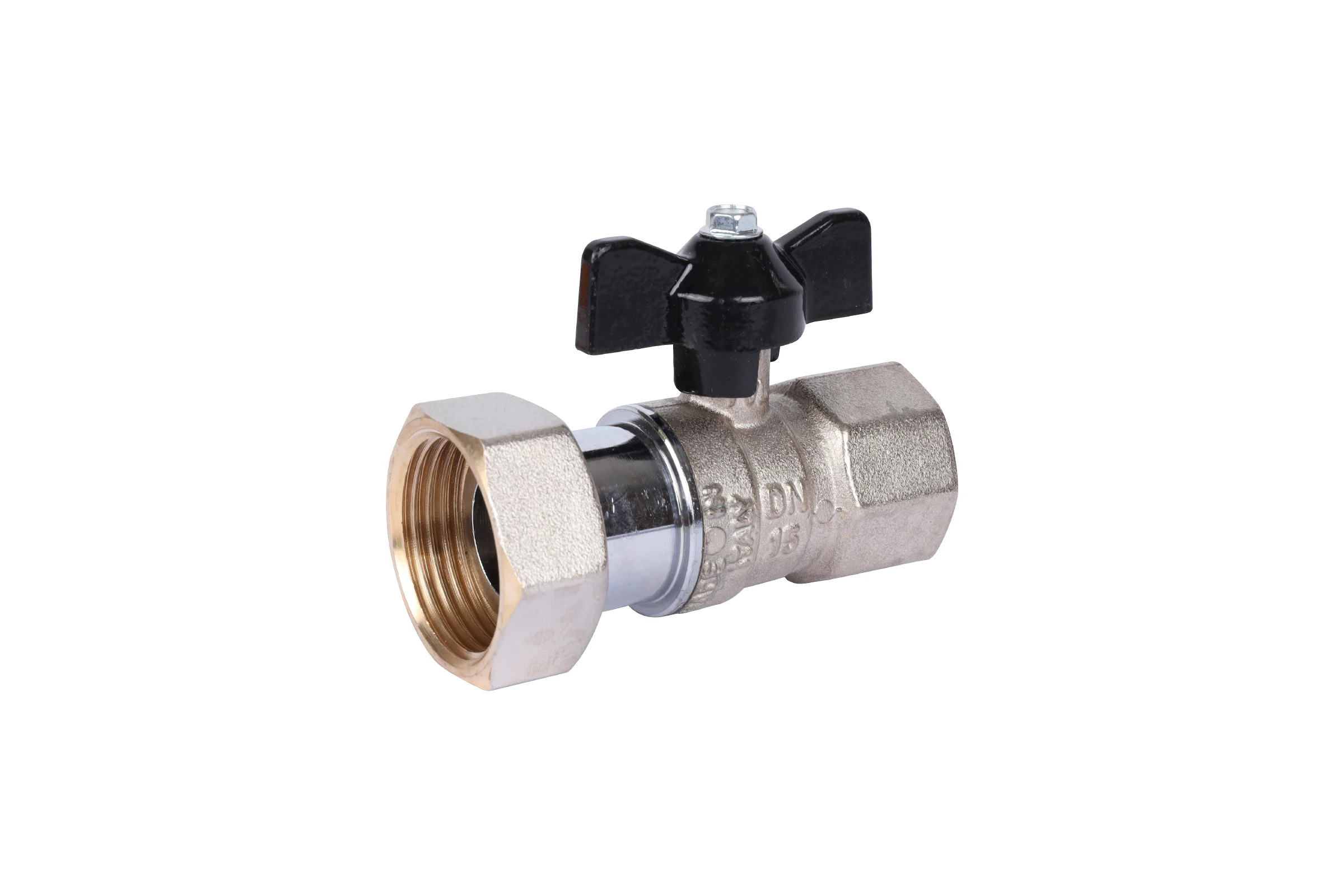 Шаровой кран с накидной гайкой STOUT Svb-0009-002025 вр/накидная гайка, ручка бабочка 3/4x1 RG0090IMLUQJG3
