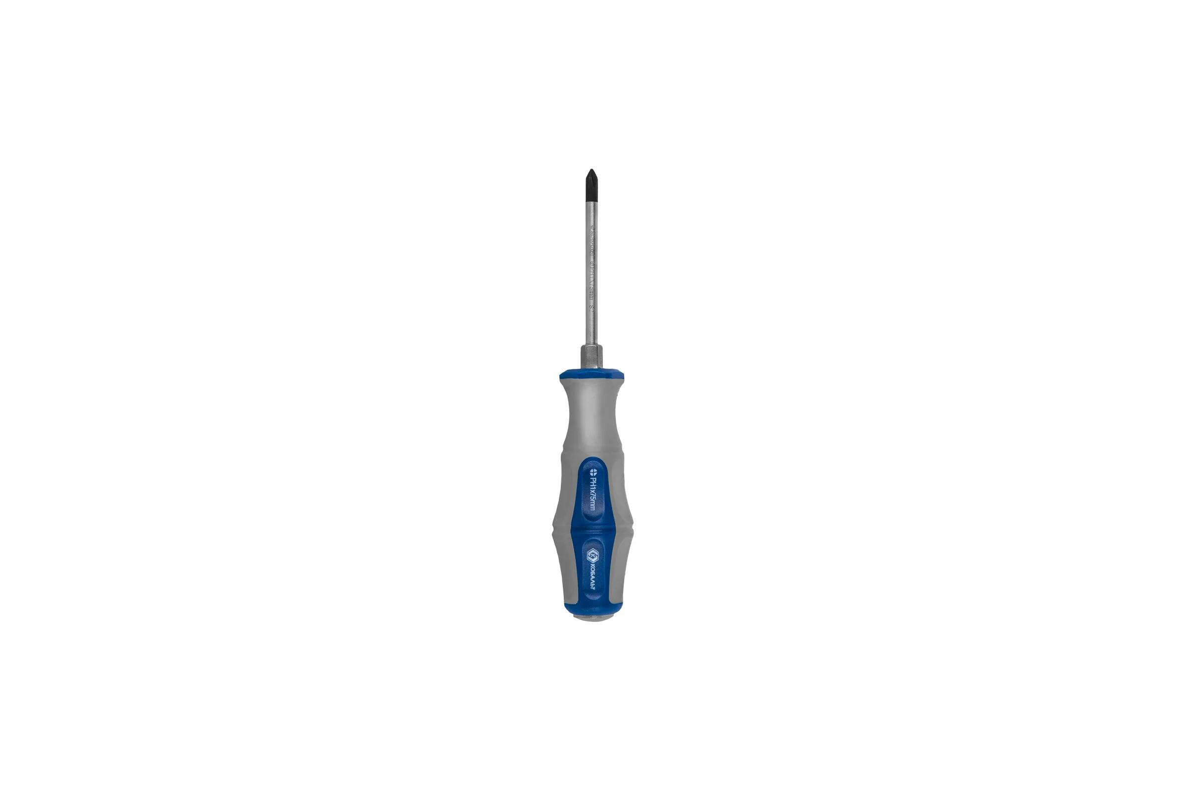 Отвертка ударная Ultra Grip PH-1x75 мм S2 КОБАЛЬТ 646-584
