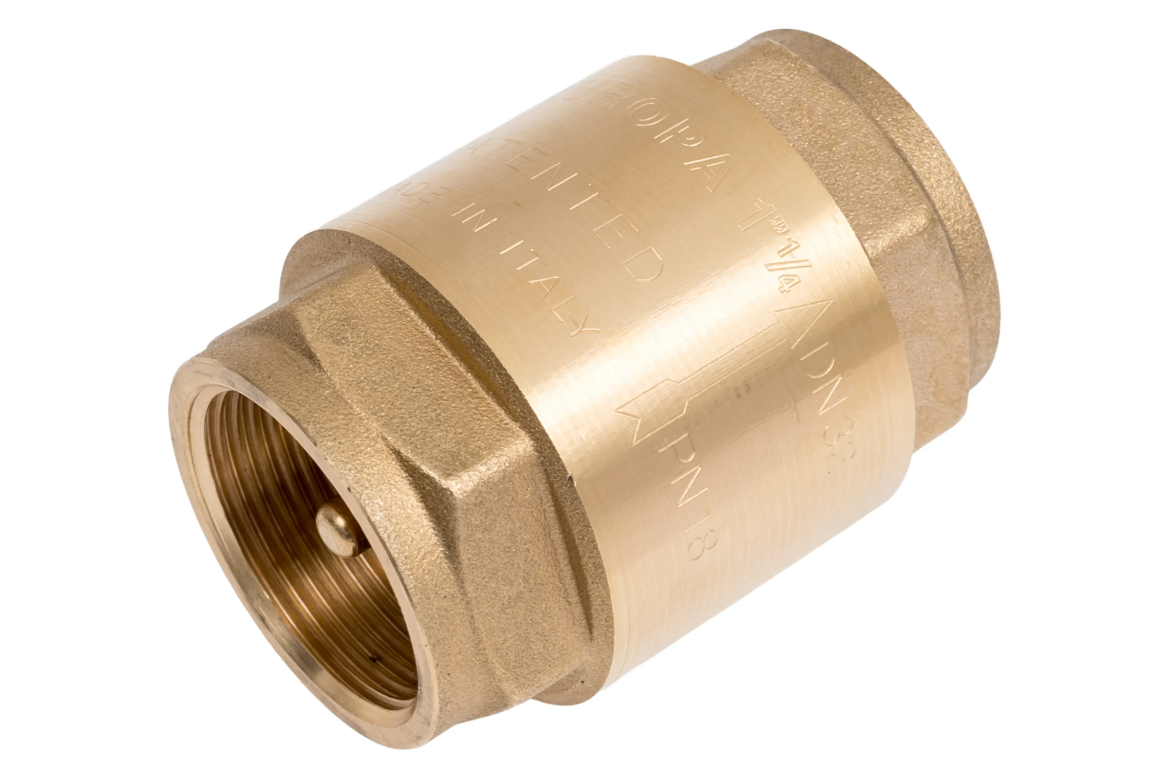 Обратный пружинный клапан STOUT Svc-0011-000032 1 1/4"  муфтовый, с металлическим седлом RG008T8CLI9LTE