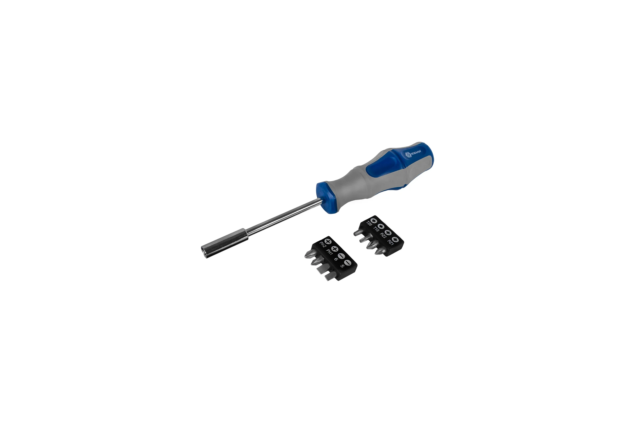 Отверточная рукоятка Ultra Grip с набором бит КОБАЛЬТ 646-676