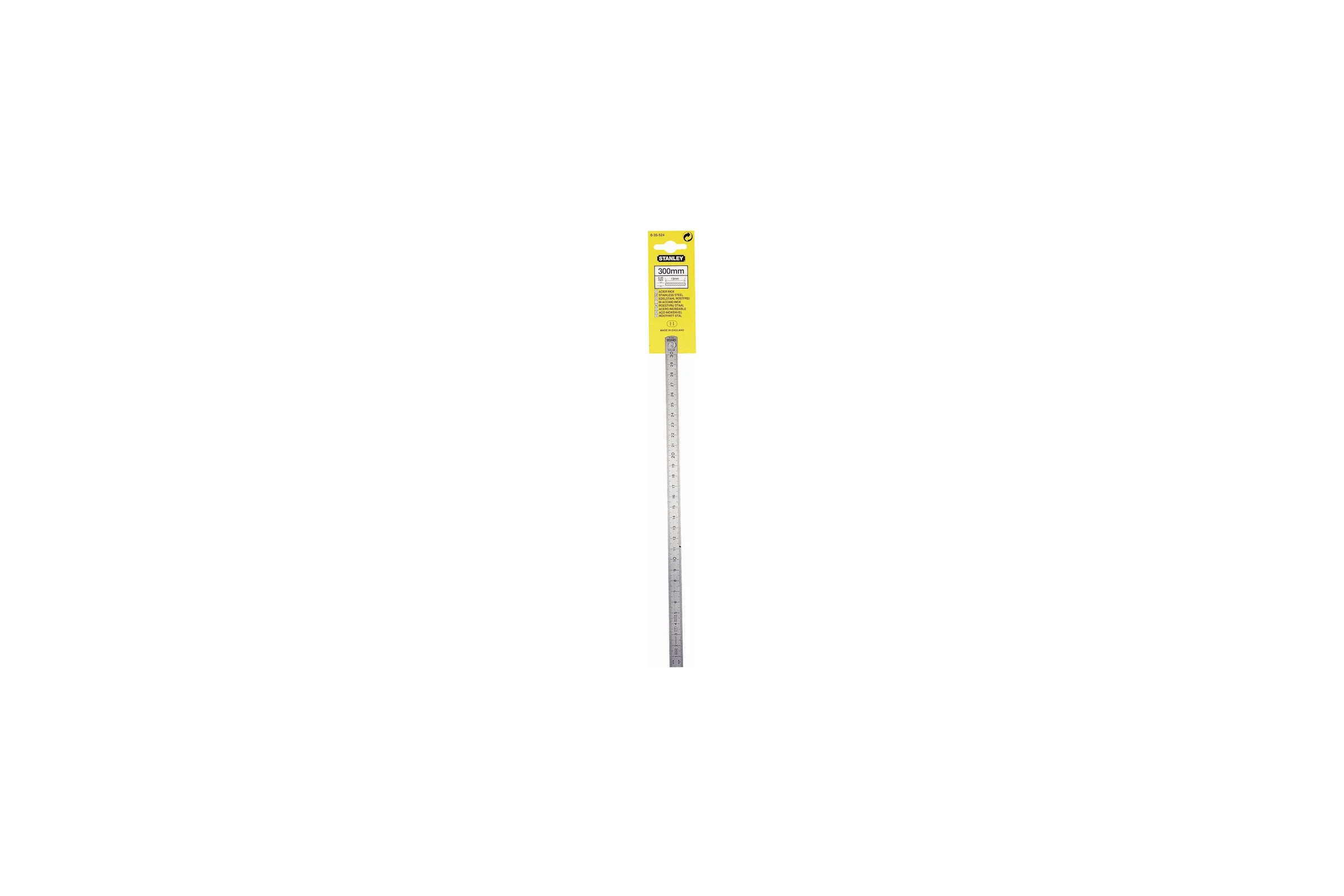 Двухсторонняя линейка Stanley 30 см 1-35-524